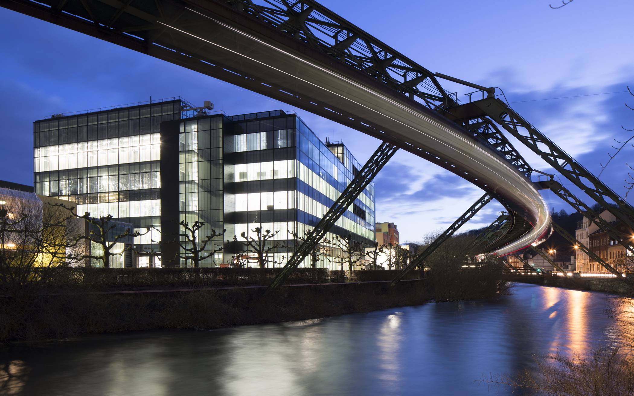 Das Bayer-Werk an der Wupper.