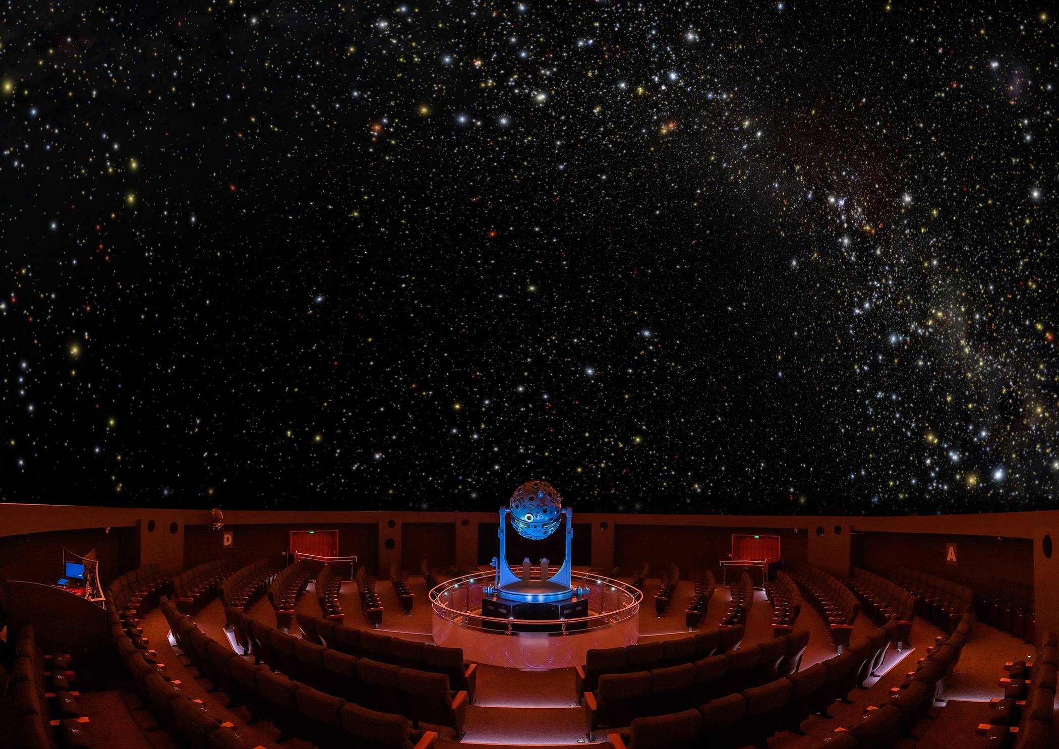 Blick in das Planetarium.
