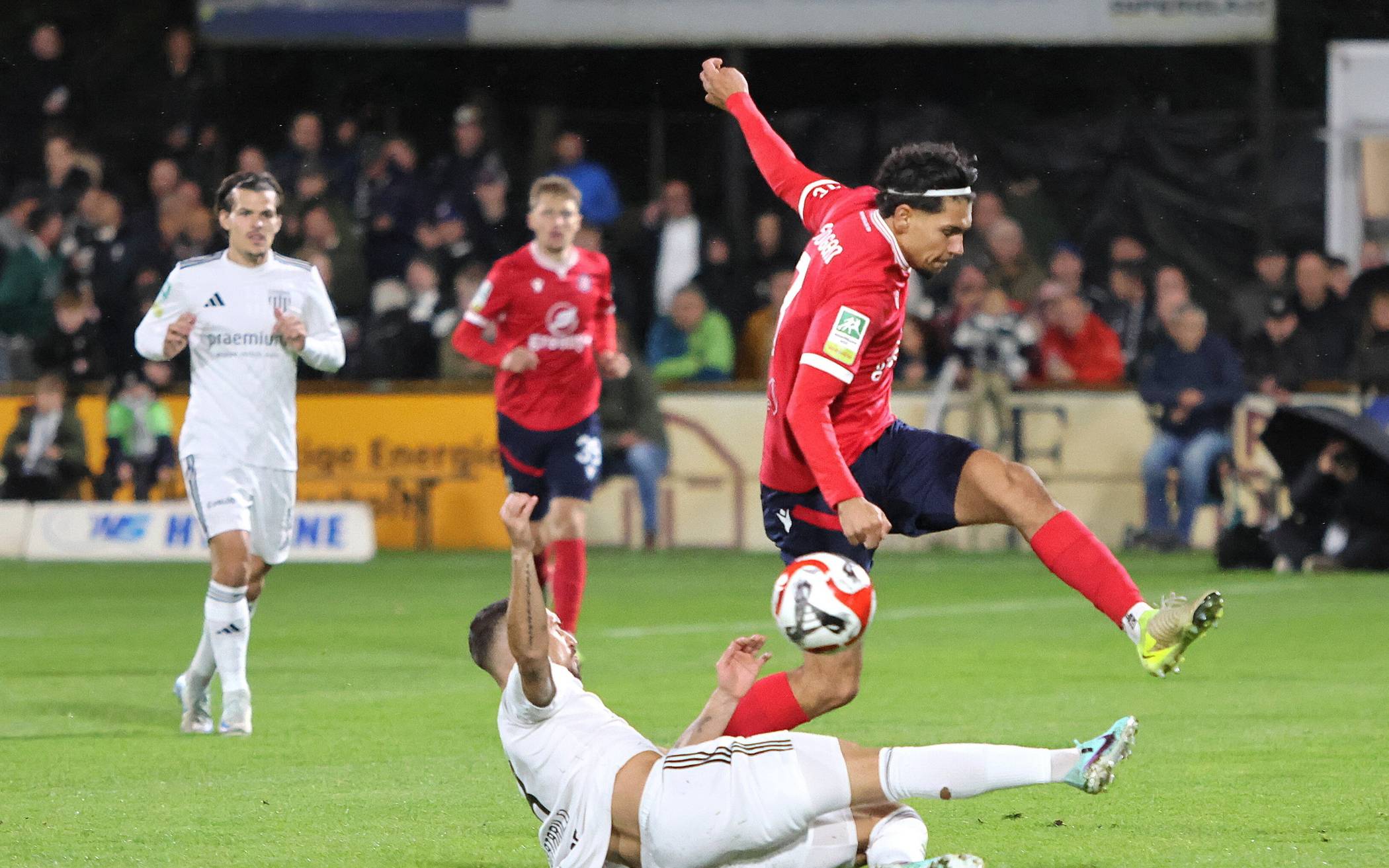 Voller Einsatz in Bocholt: Celal Aydogan.