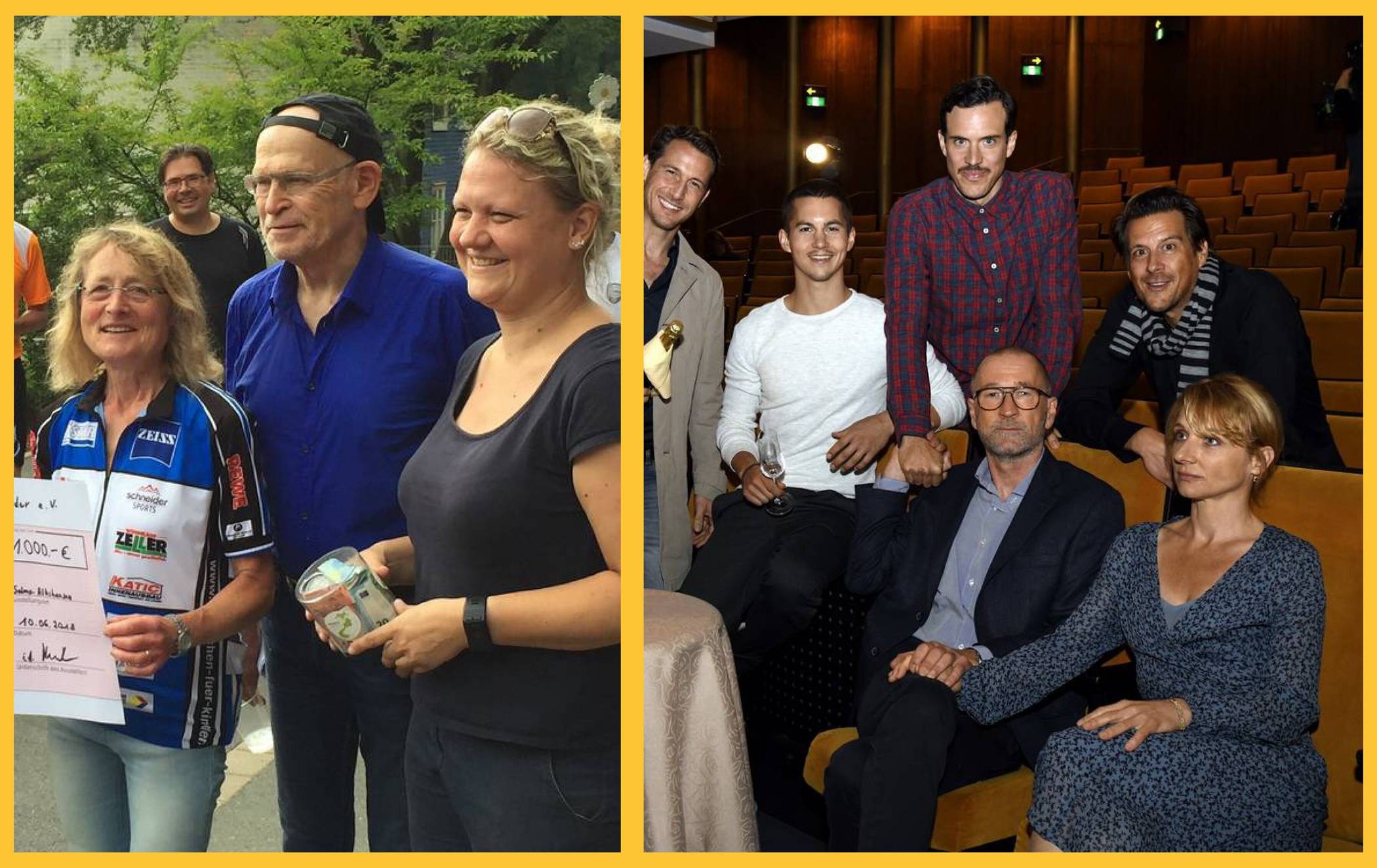  2018 rannte der Investigativjournalist Günter Wallraff (linkes Foto) für den guten Zeck bei einem Spendenlauf in Cronenberg für das Kinderhospiz im Burgholz und wenig später, im gleichen Jahr, stand unter anderem der Schauspieler Peter Lohmeyer im Opernhaus für die Fernsehserie „Väter allein zu Haus“ vor der Kamera. 