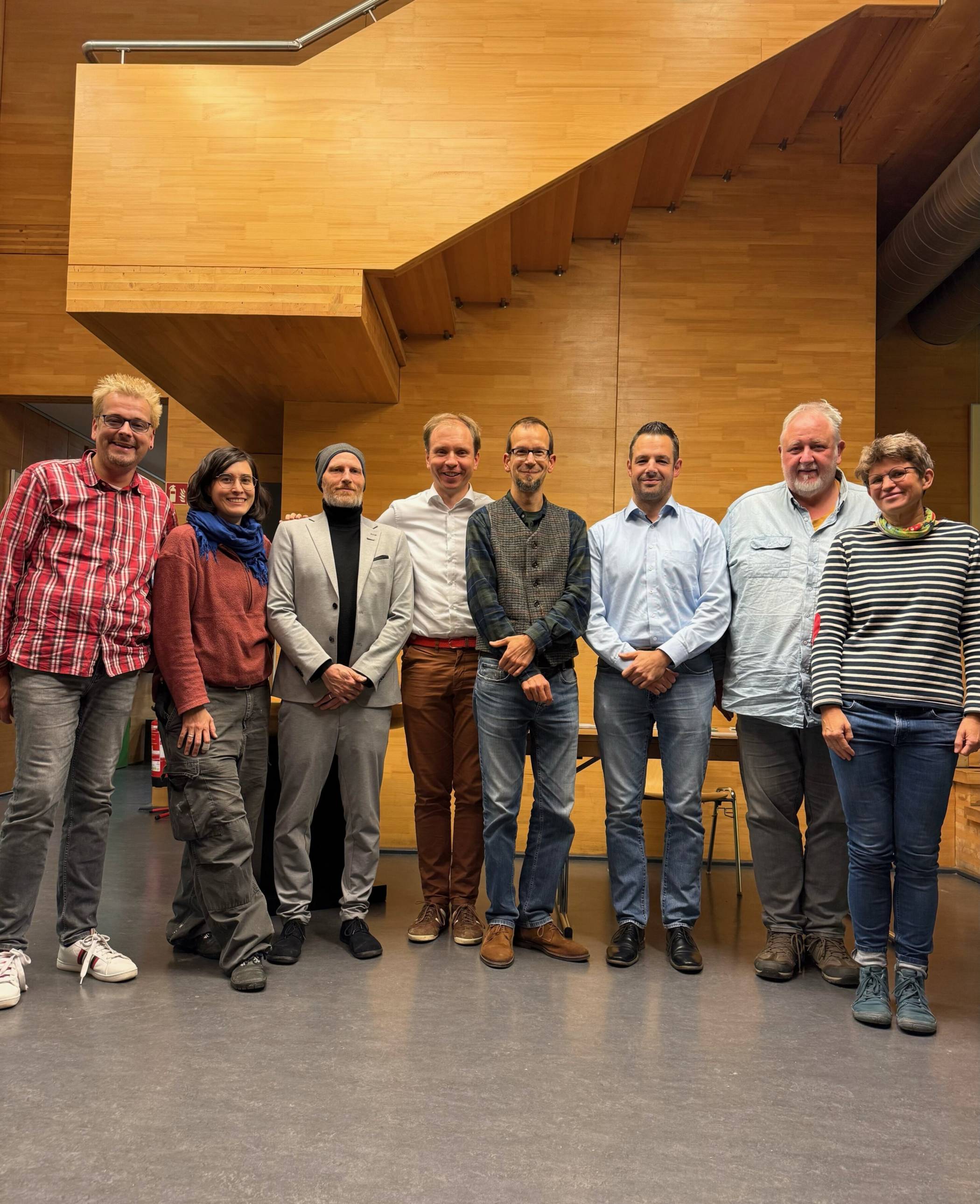  Der neue Vorstand (v.li.): v.l. Sebastian Fischer, Stella Treffler, Pierre Treffler, Burkhard Kretschmann, Jakob Steffen, Michael Kaiser, Peter Noltze und Nicole Schaller-Picard. Es fehlen Annette Berendes, Carsten Gnipp.  