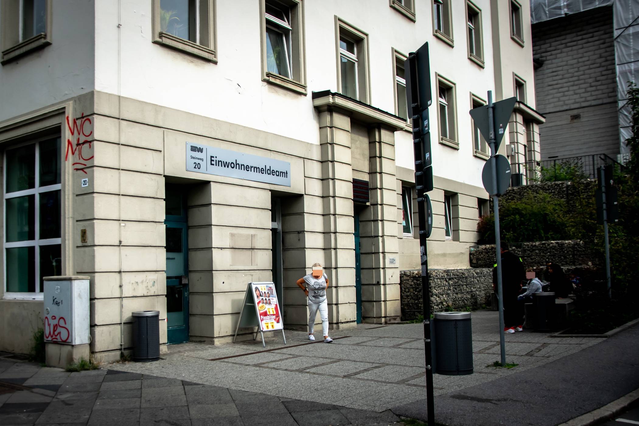 Das Einwohnermeldeamt am Steinweg.