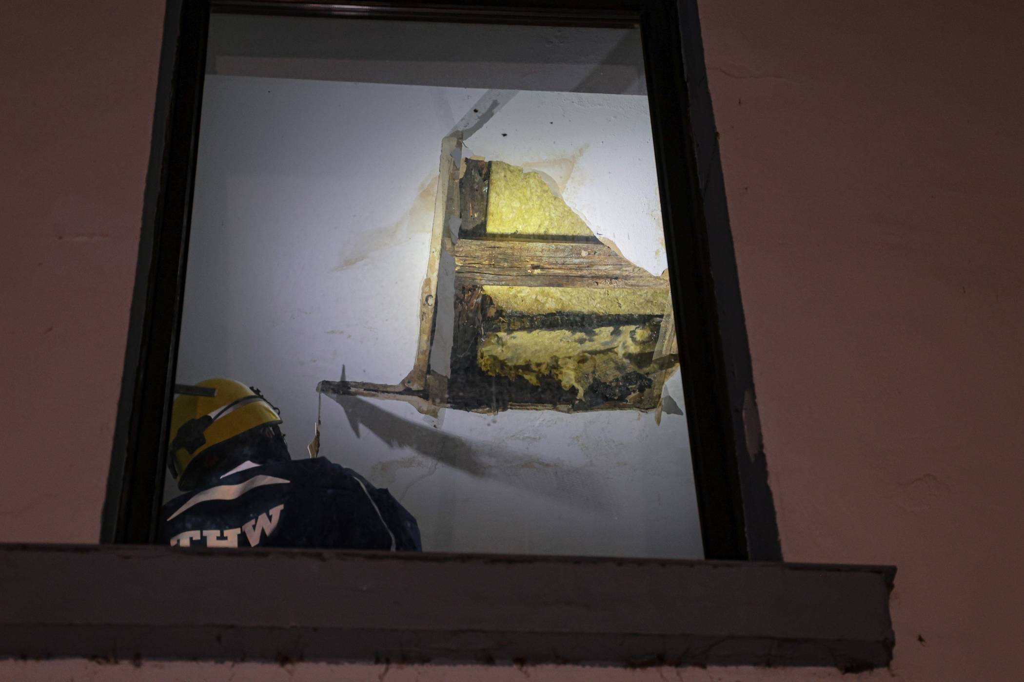  Das THW nahm die Schäden unter die Lupe. 