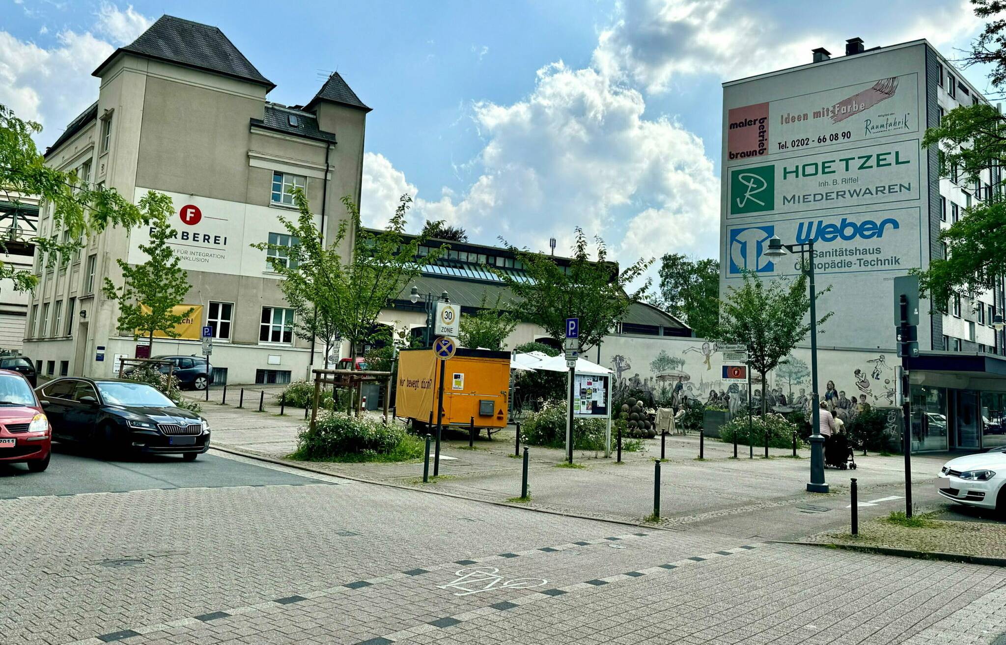 Die Färberei am Peter-Hansen-Platz.