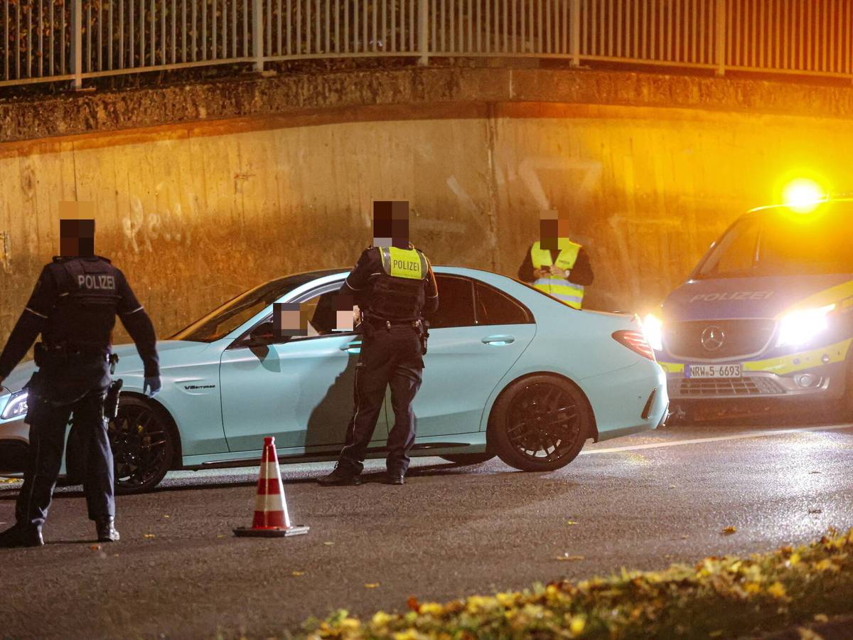 Kontrolle an der Opphofer Straße
