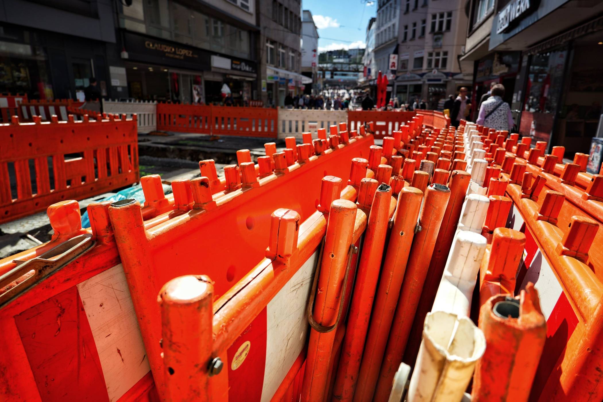 In der Elberfelder City wird weiter kräftig gewerkelt (Archivbild).