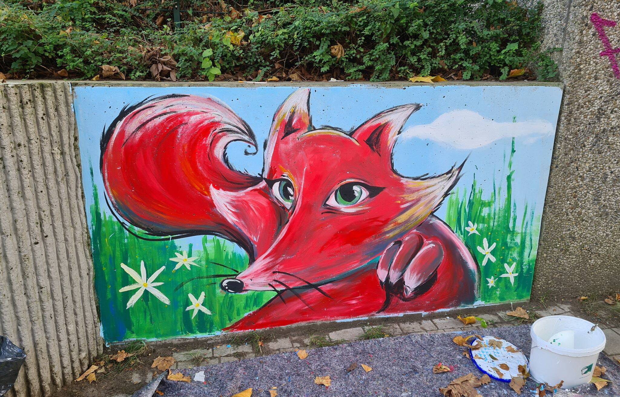 Ein Wandbild für den Hesselnberg