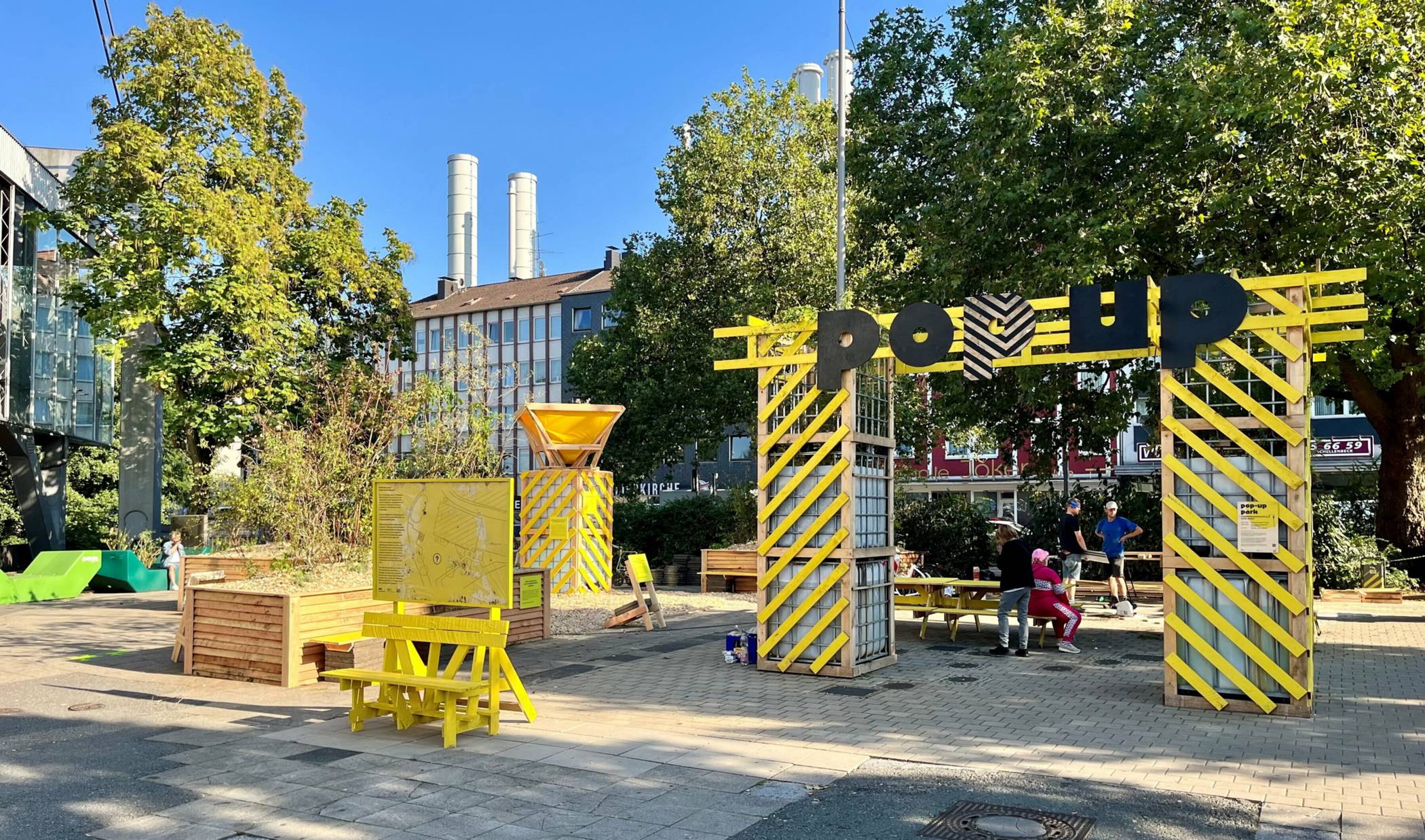 Der Pop-up-Park am Alten Markt.