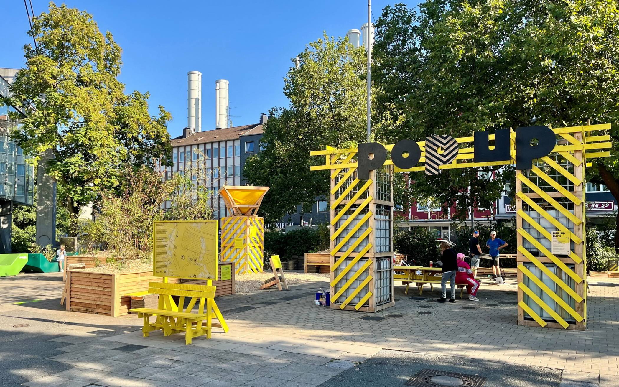 Der Pop-up-Park am Alten Markt.