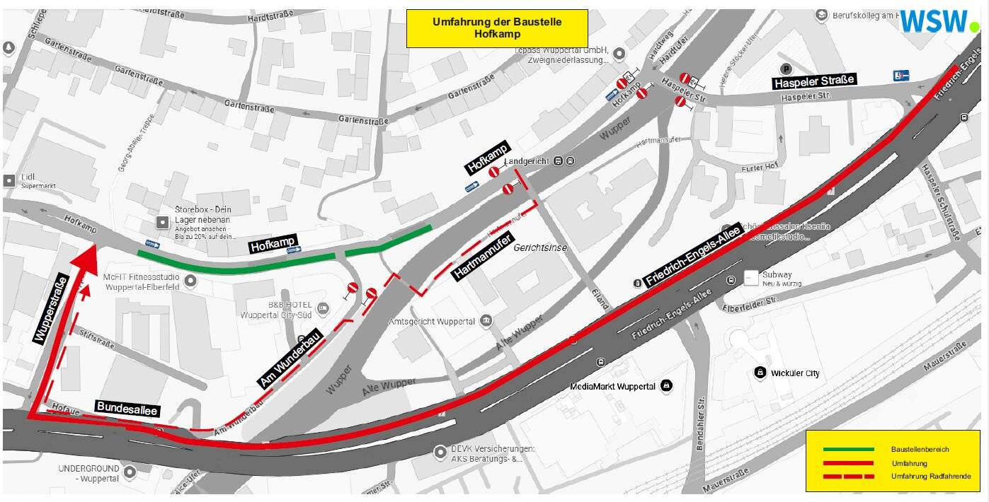 Der betroffene Bereich.