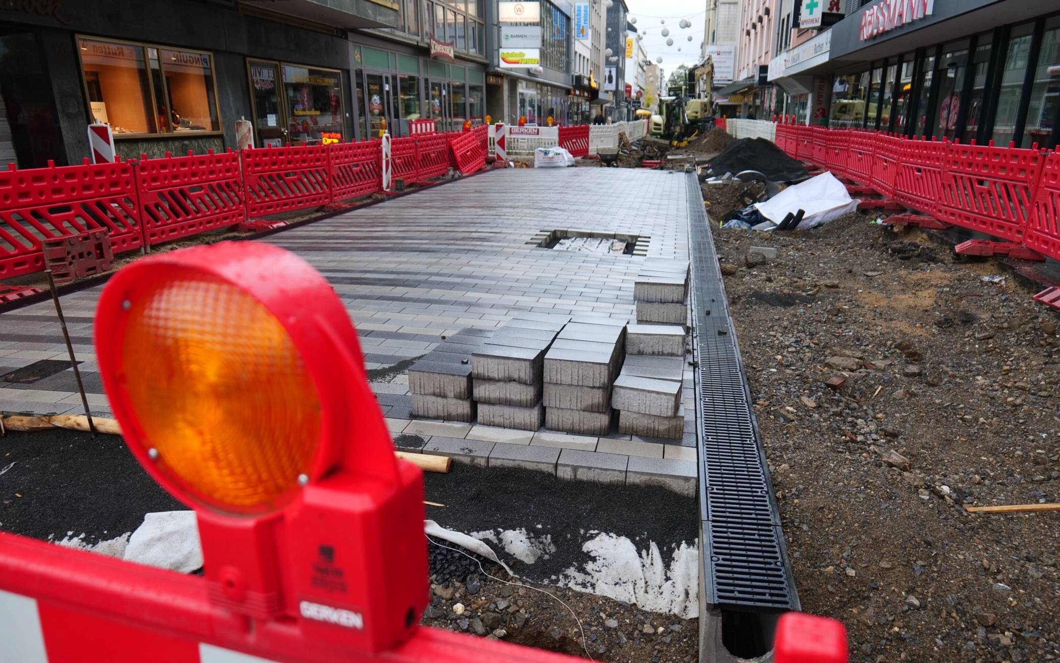 Die Baustelle auf dem Werth.