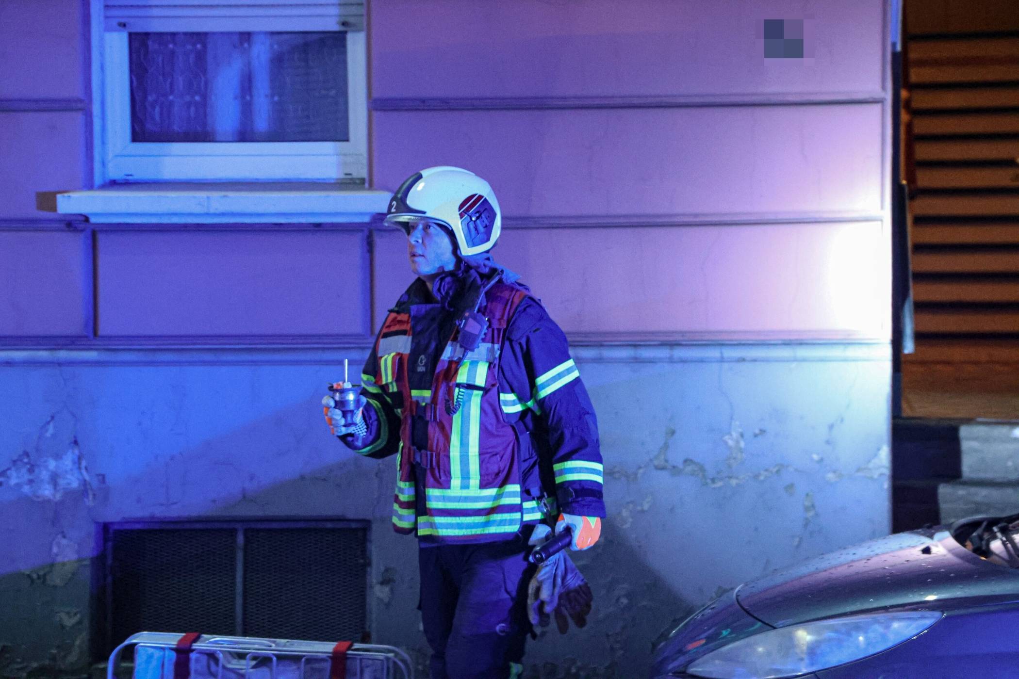  Die Polizei brachte das „Corpus delicti“ ins Freie. 