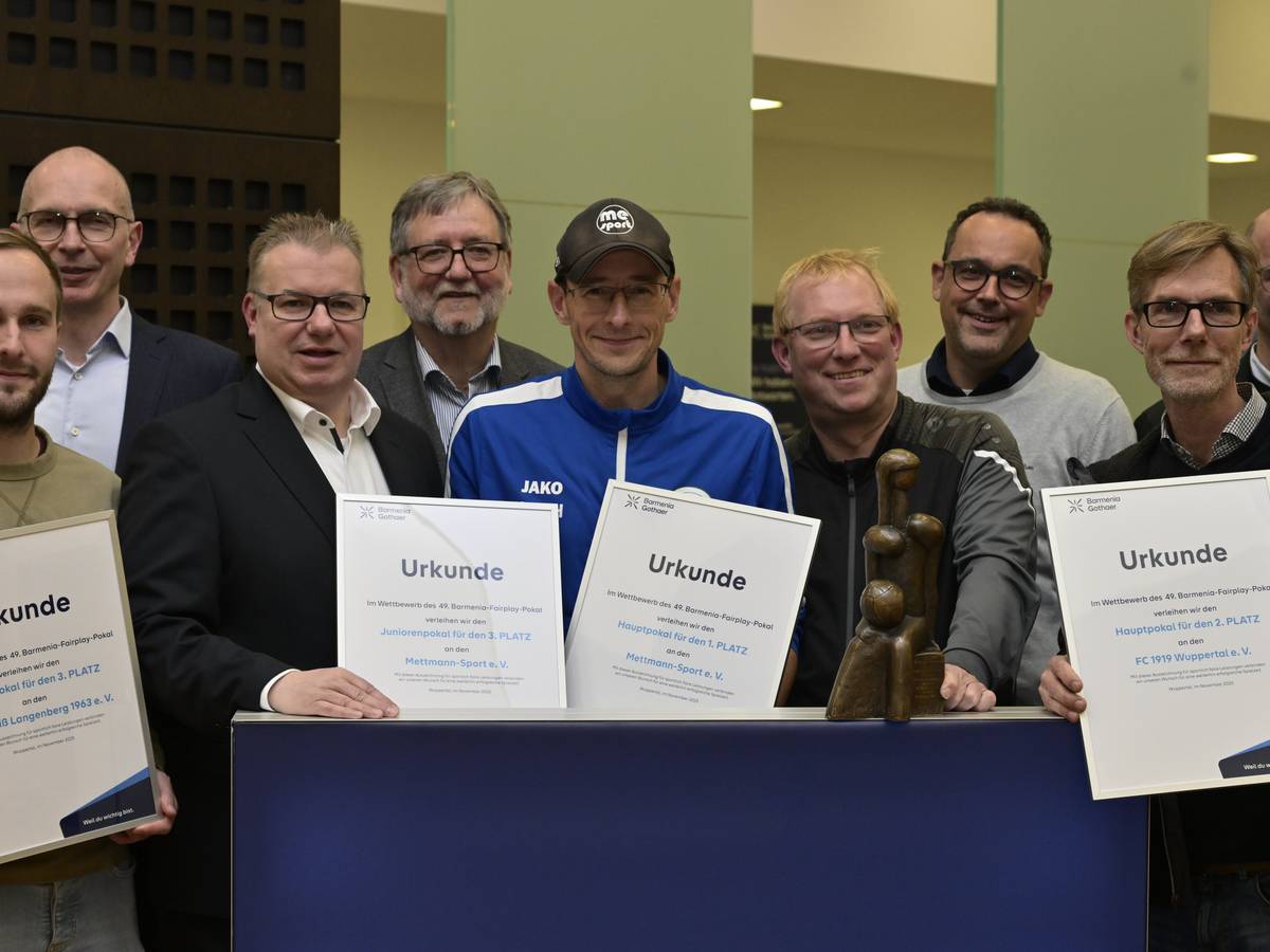 Mettmann-Sport und Beyenburg waren die fairsten Clubs