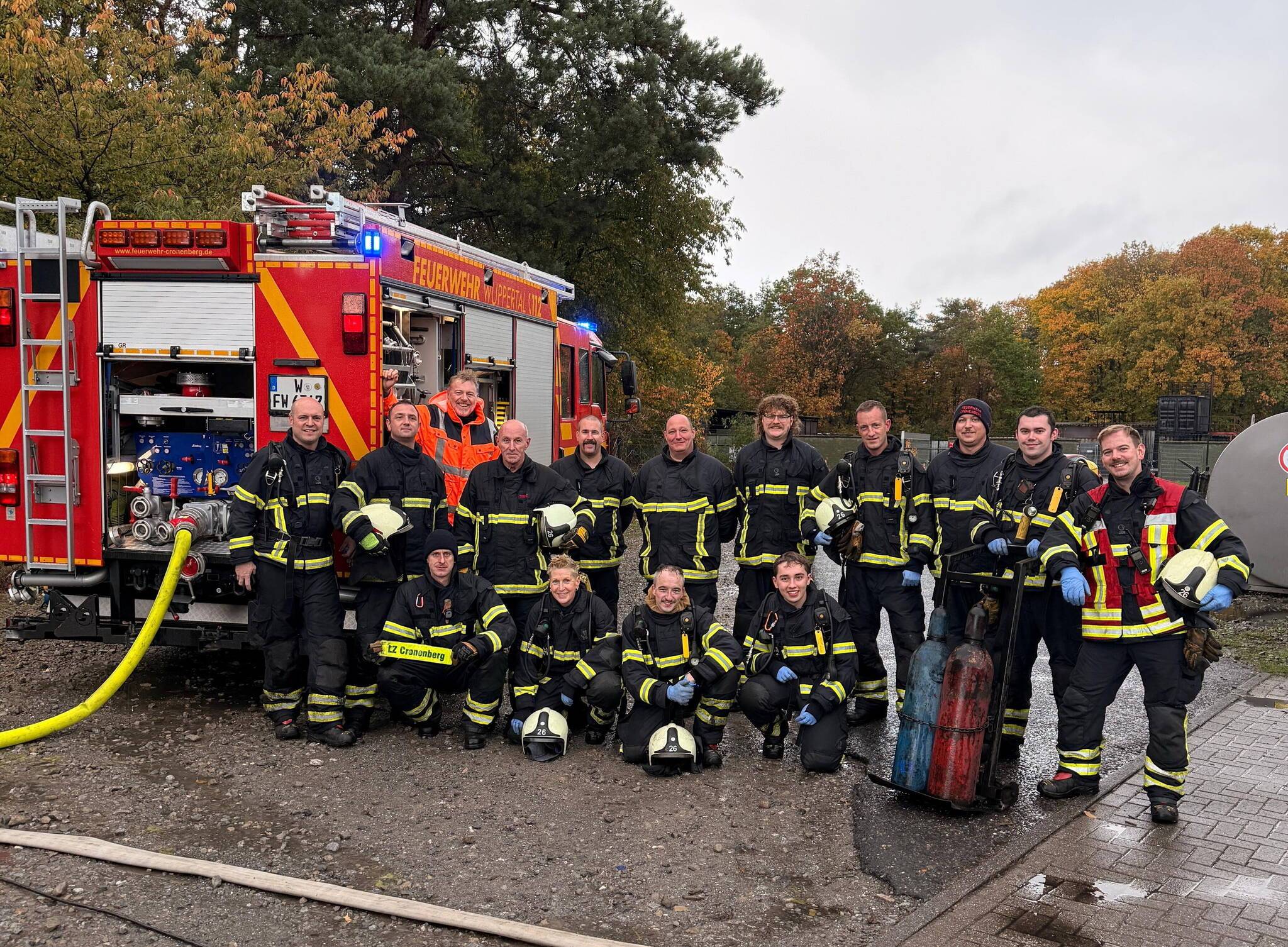 Die Cronenberger in der Trainings-Base in Weeze.