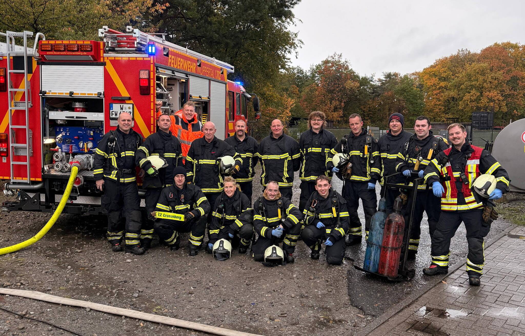 Die Cronenberger in der Trainings-Base in
