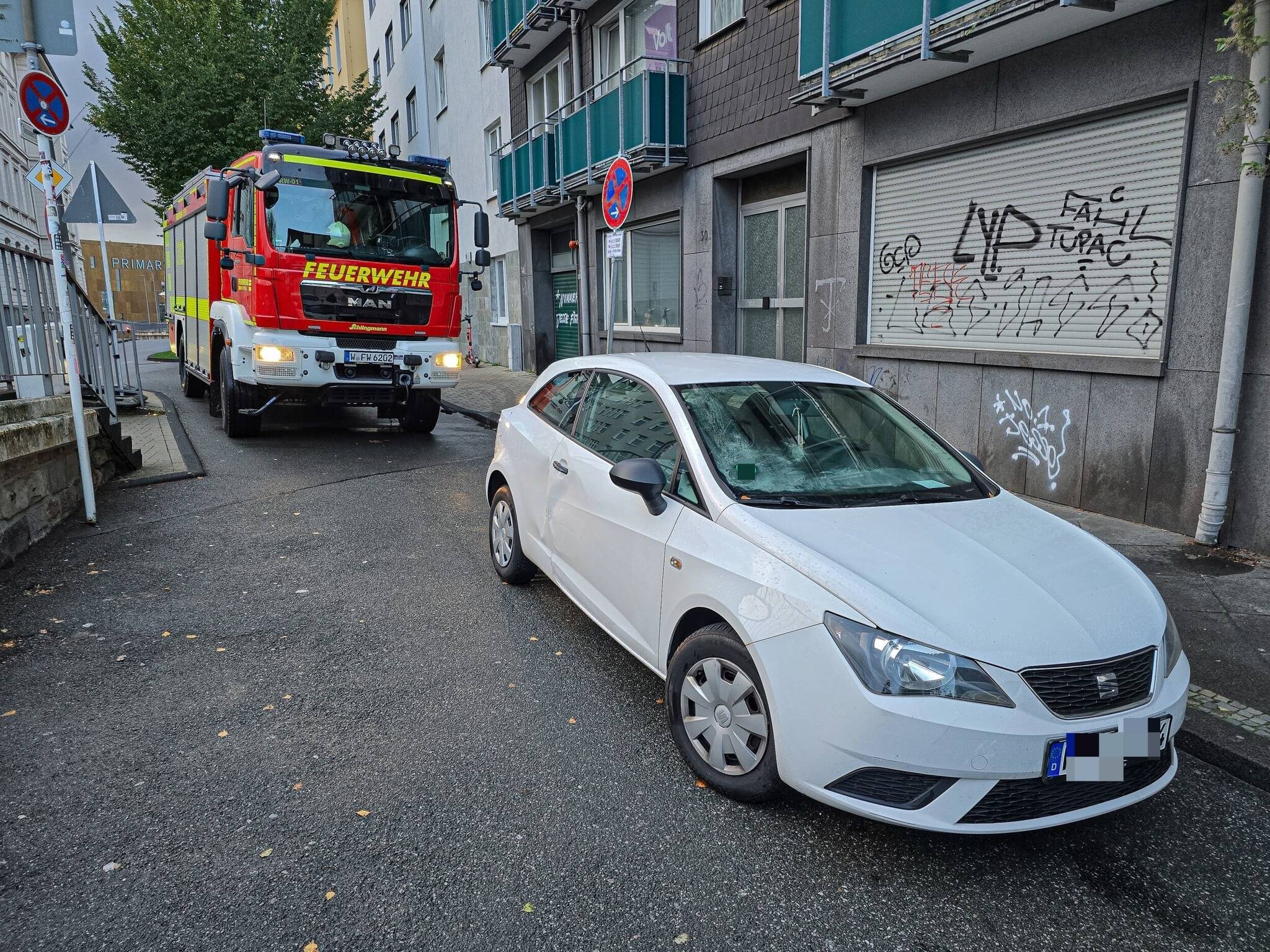 Hier ging es für die Feuerwehr nicht weiter.