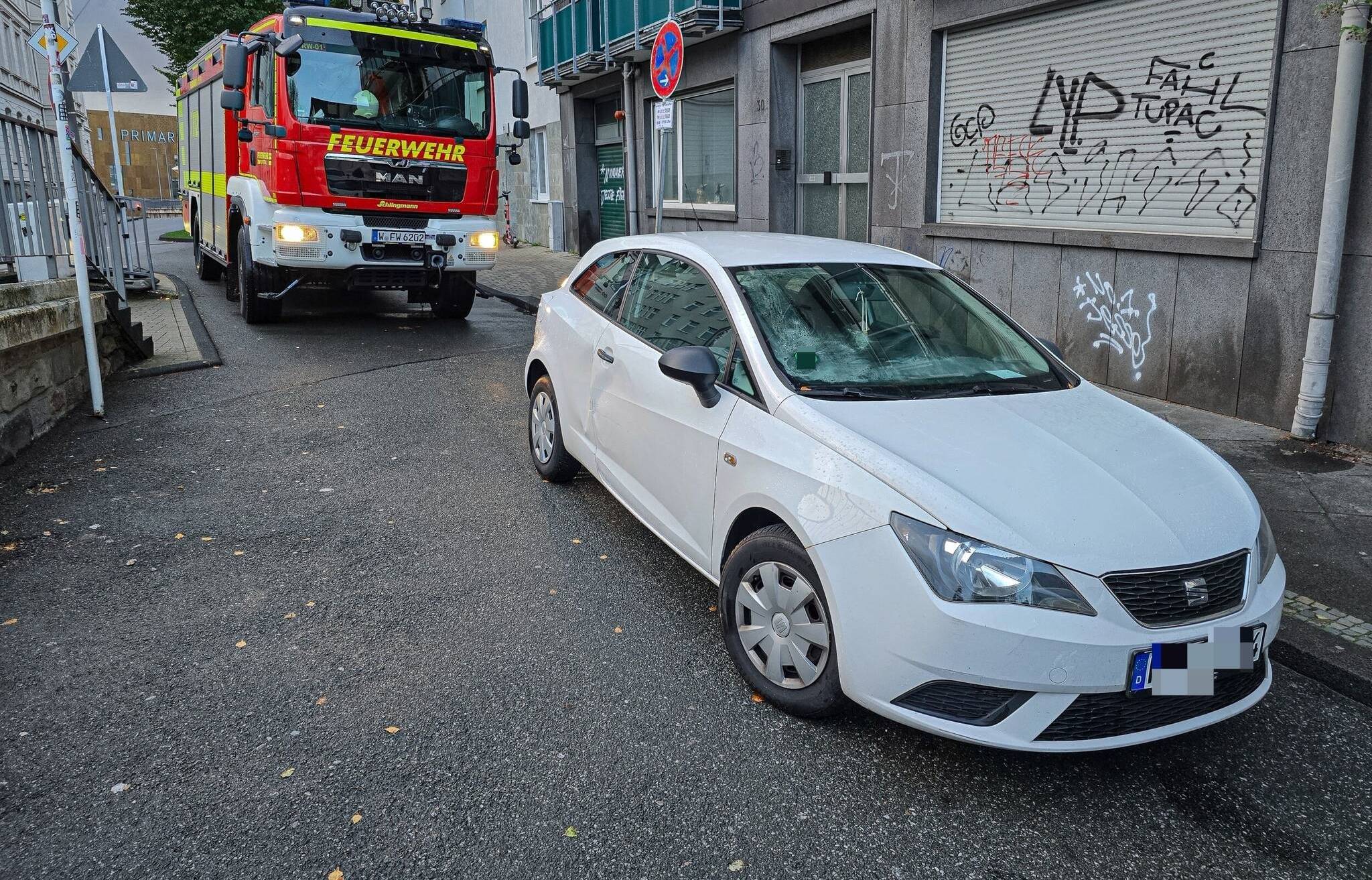 Hier ging es für die Feuerwehr