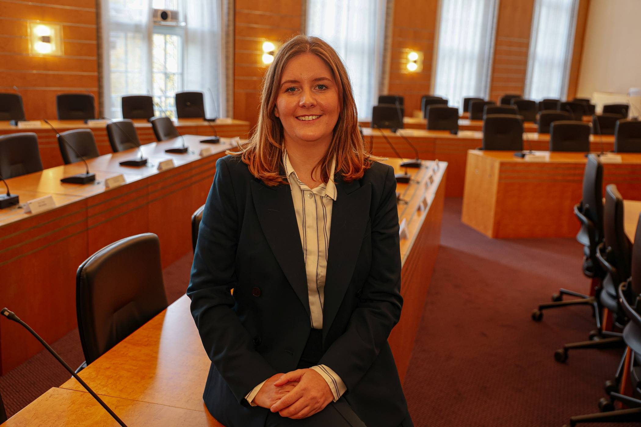  Miriam Scherff im Ratssaal. 