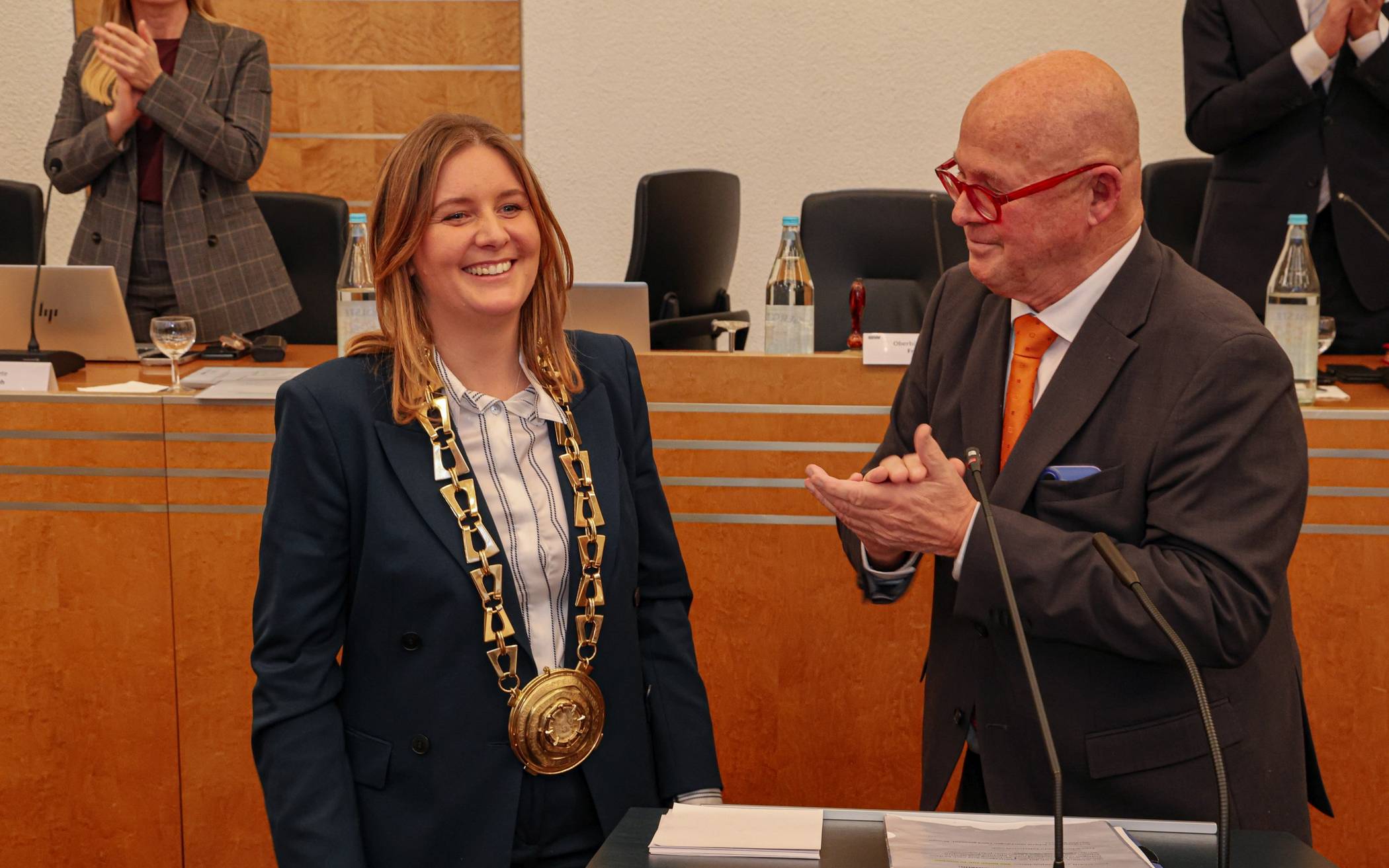 Die neue Oberbürgermeisterin Miriam Scherff mit