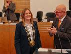 Die neue Oberbürgermeisterin Miriam Scherff mit