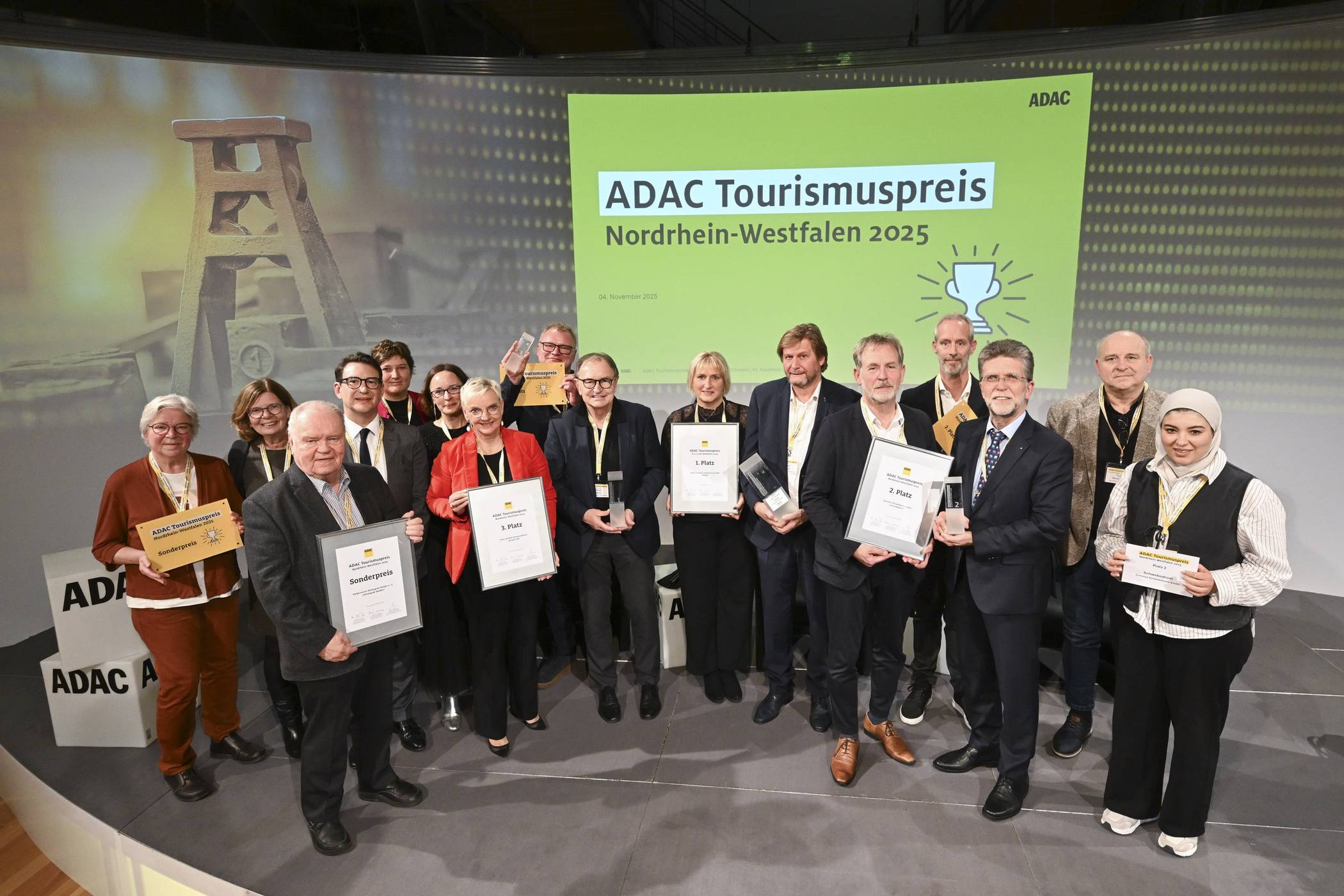  Die Siegerehrung in Essen. 