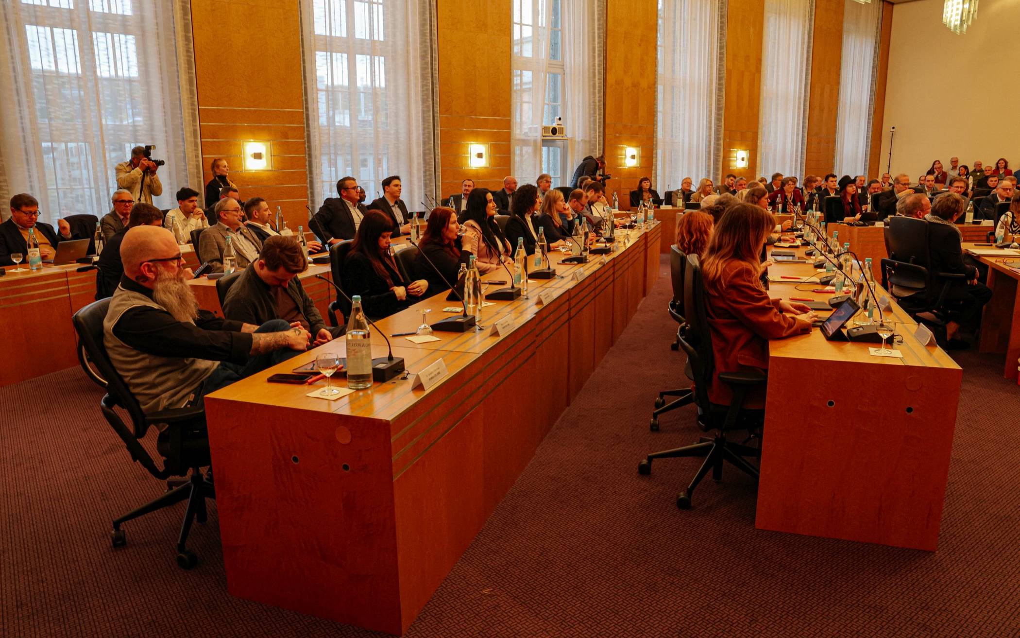 Blick in den Ratssaal bei der