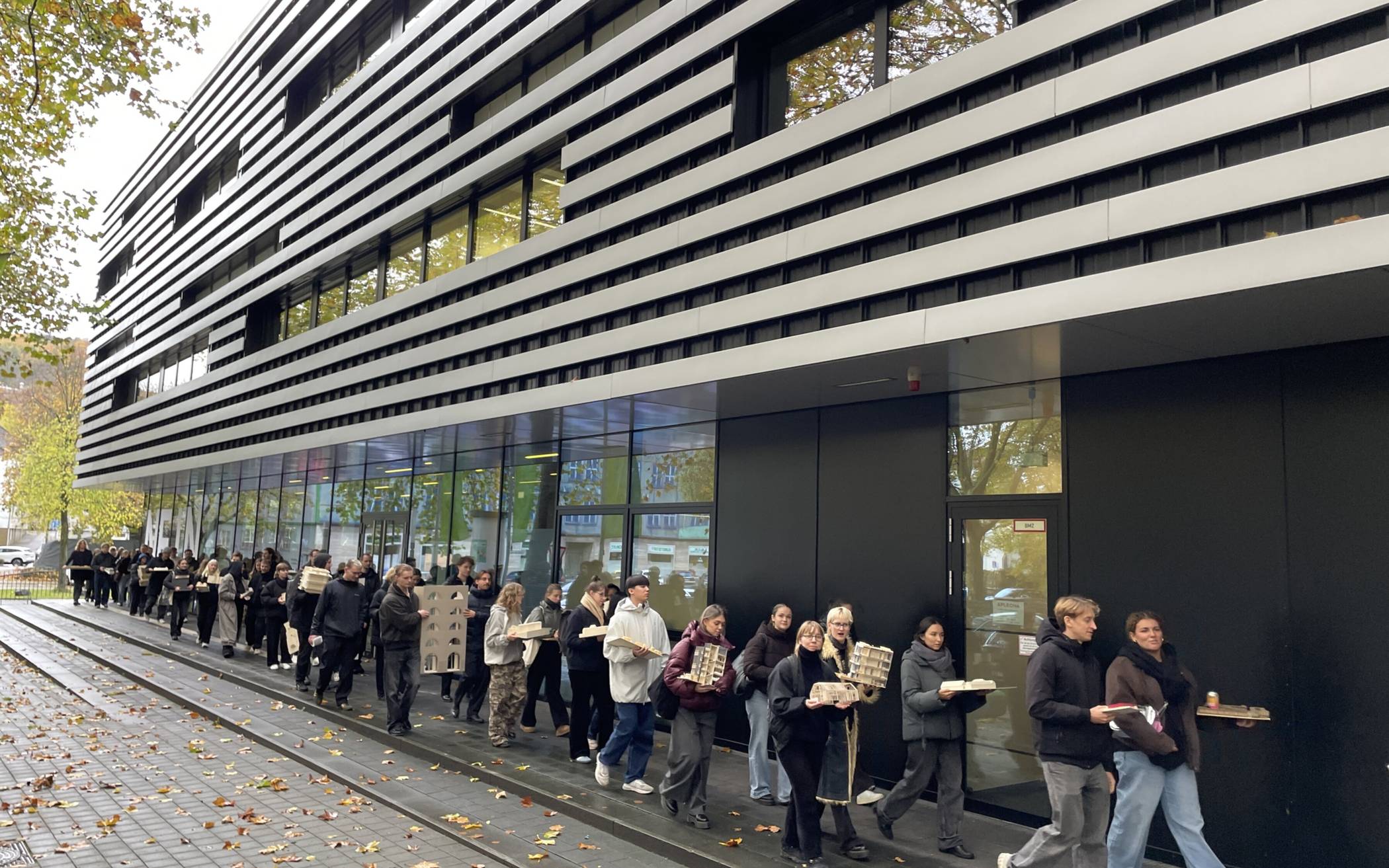 Demo von Studentinnen und Studenten auf