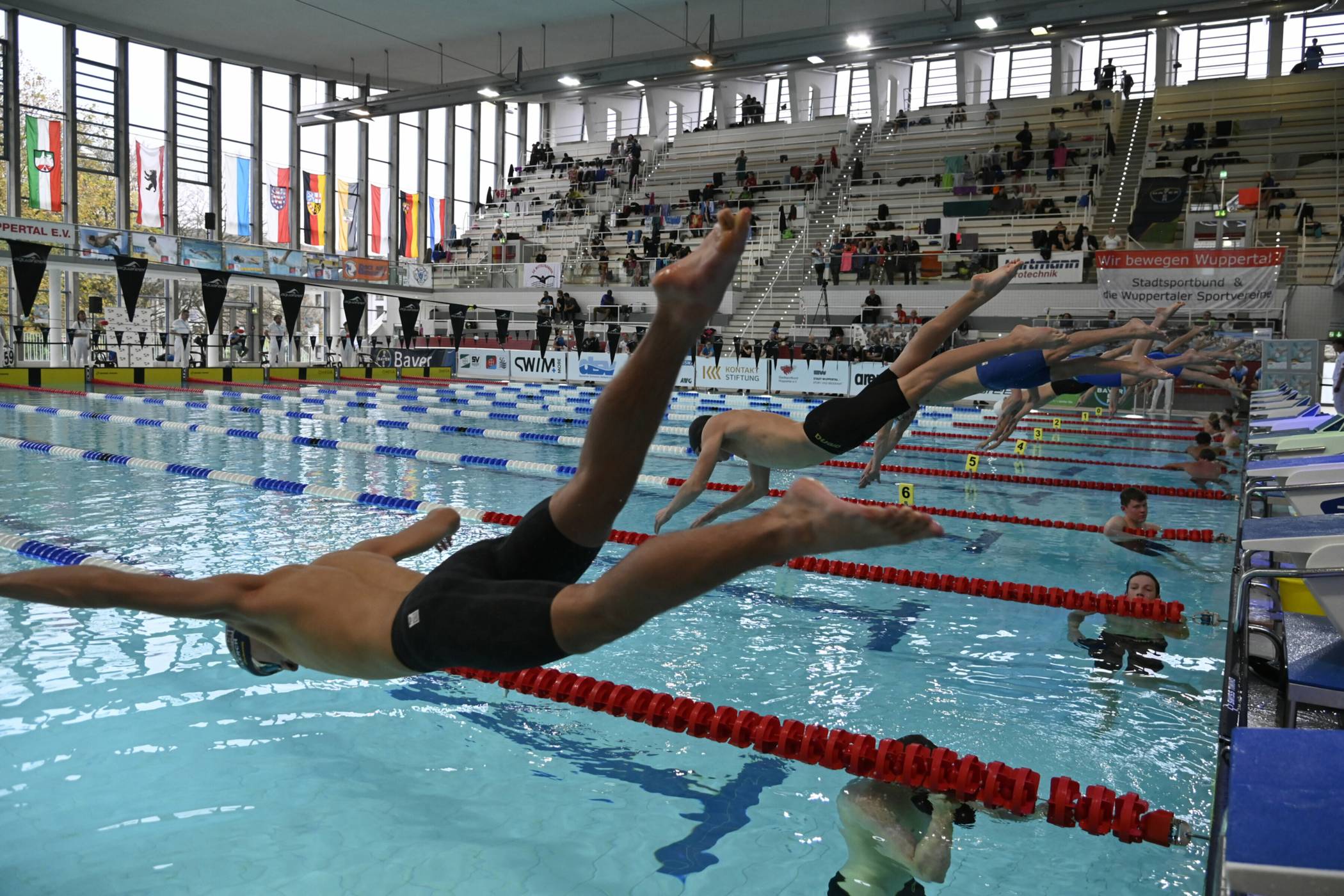  Szene von der Kurzbahn-DM im November 2024. 