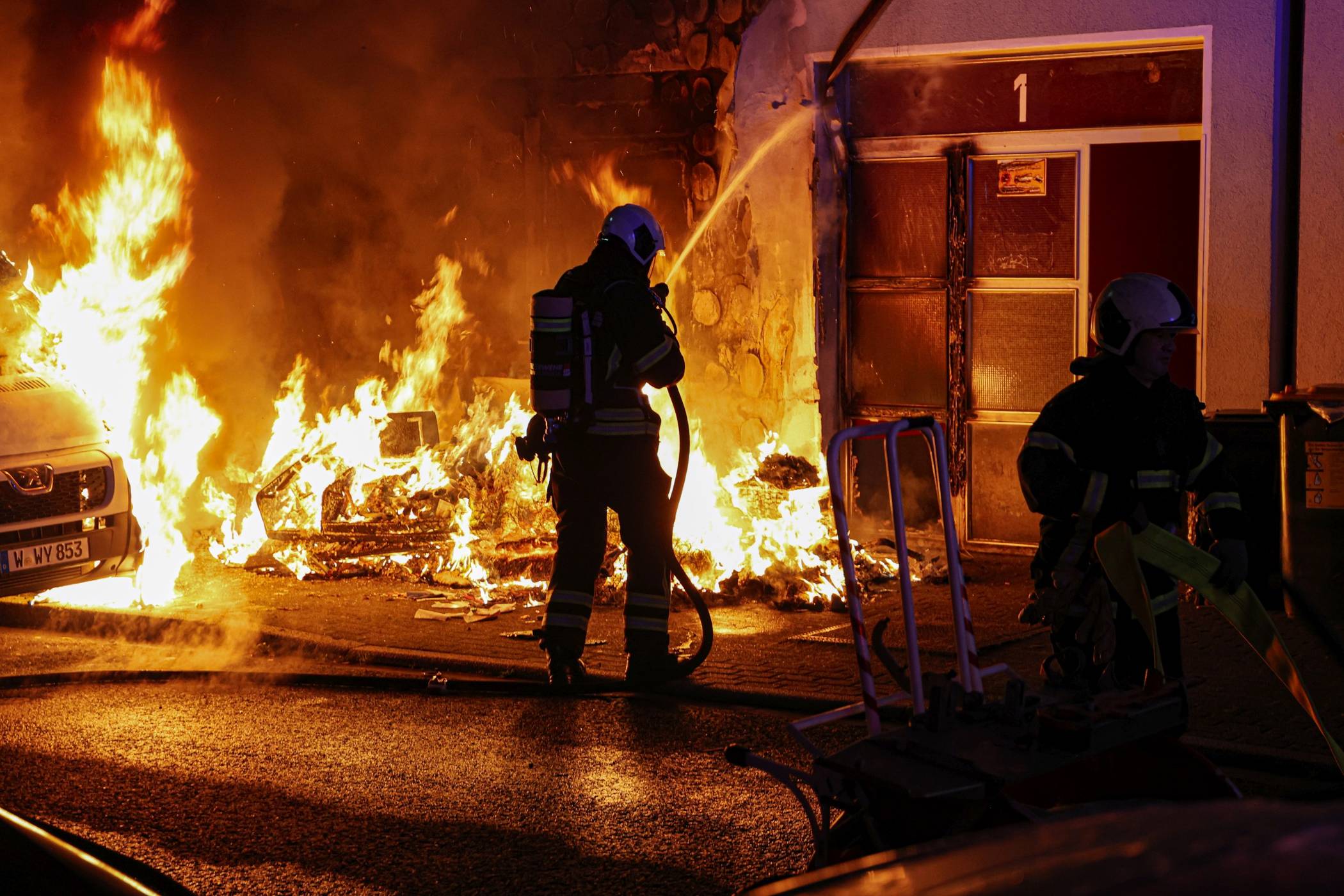  Die Feuerwehr hatte einiges zu tun. 
