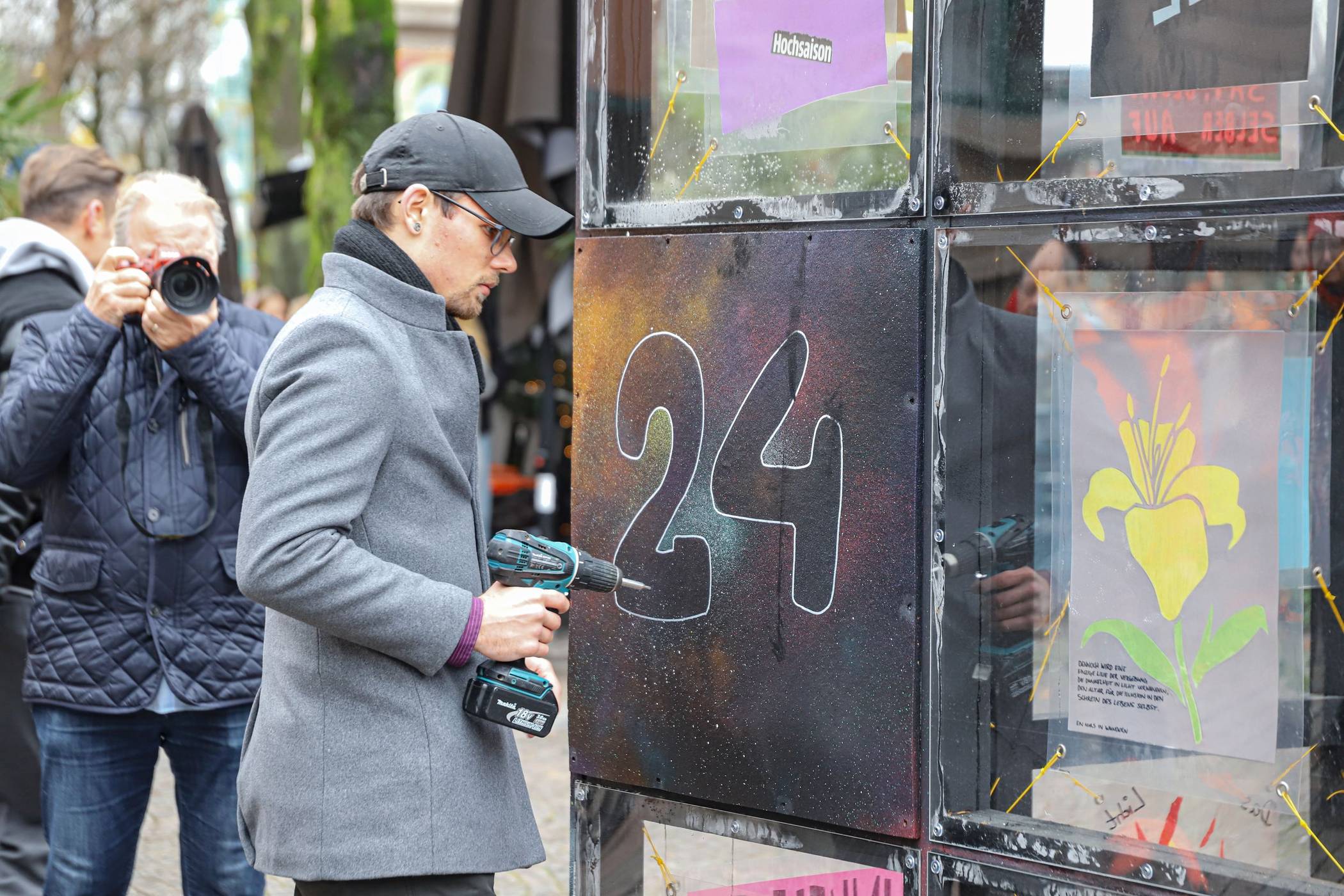 Arbeit im Jahr 2024 an der Graffiti-Krippe.