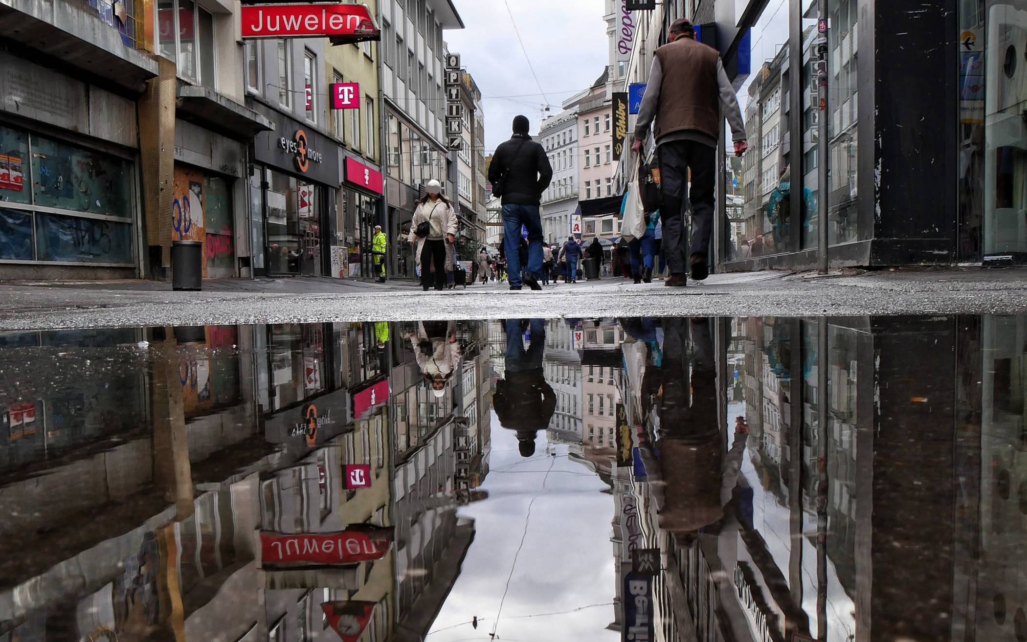 Die Elberfelder City im Oktober.