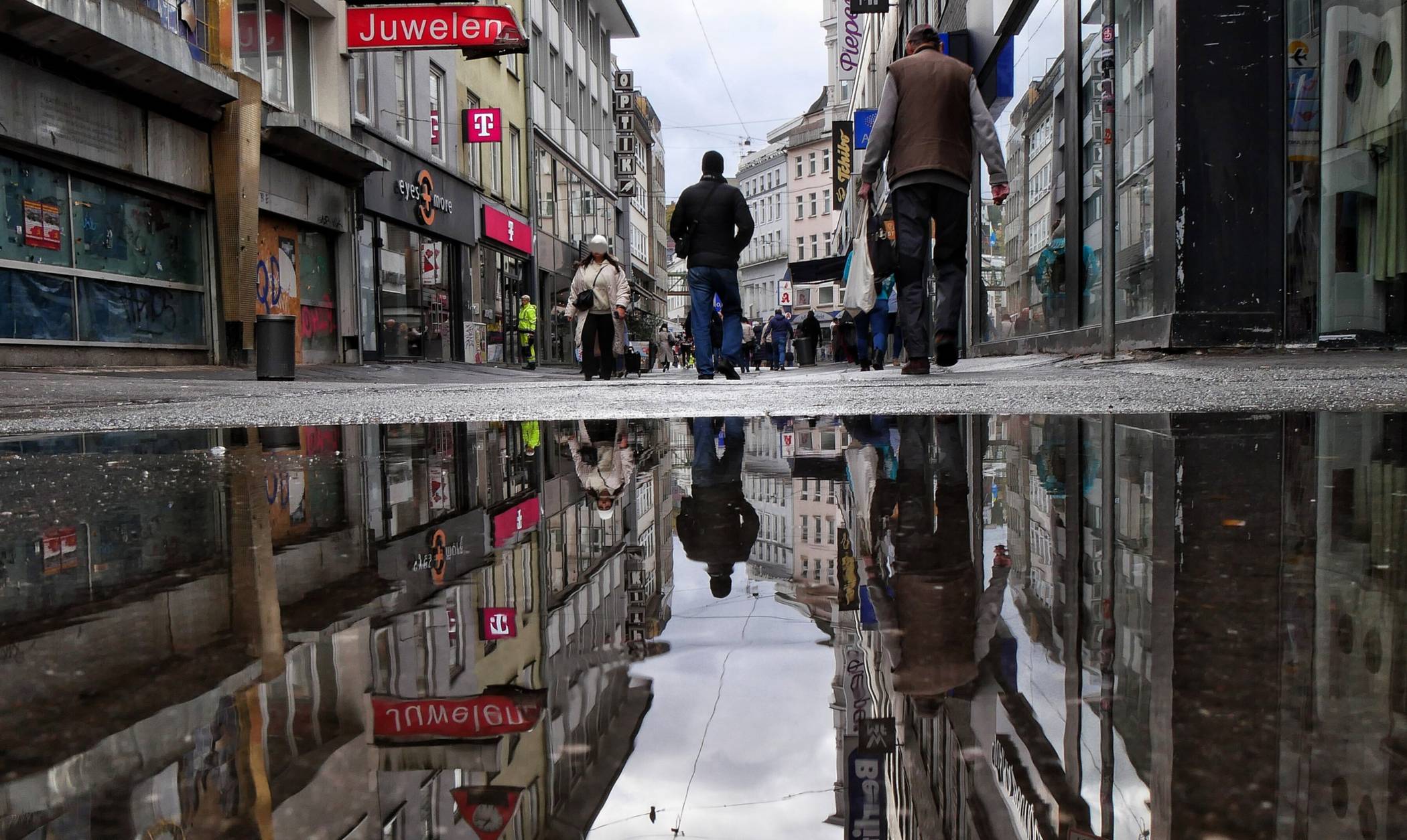  Die Elberfelder City im Oktober. 