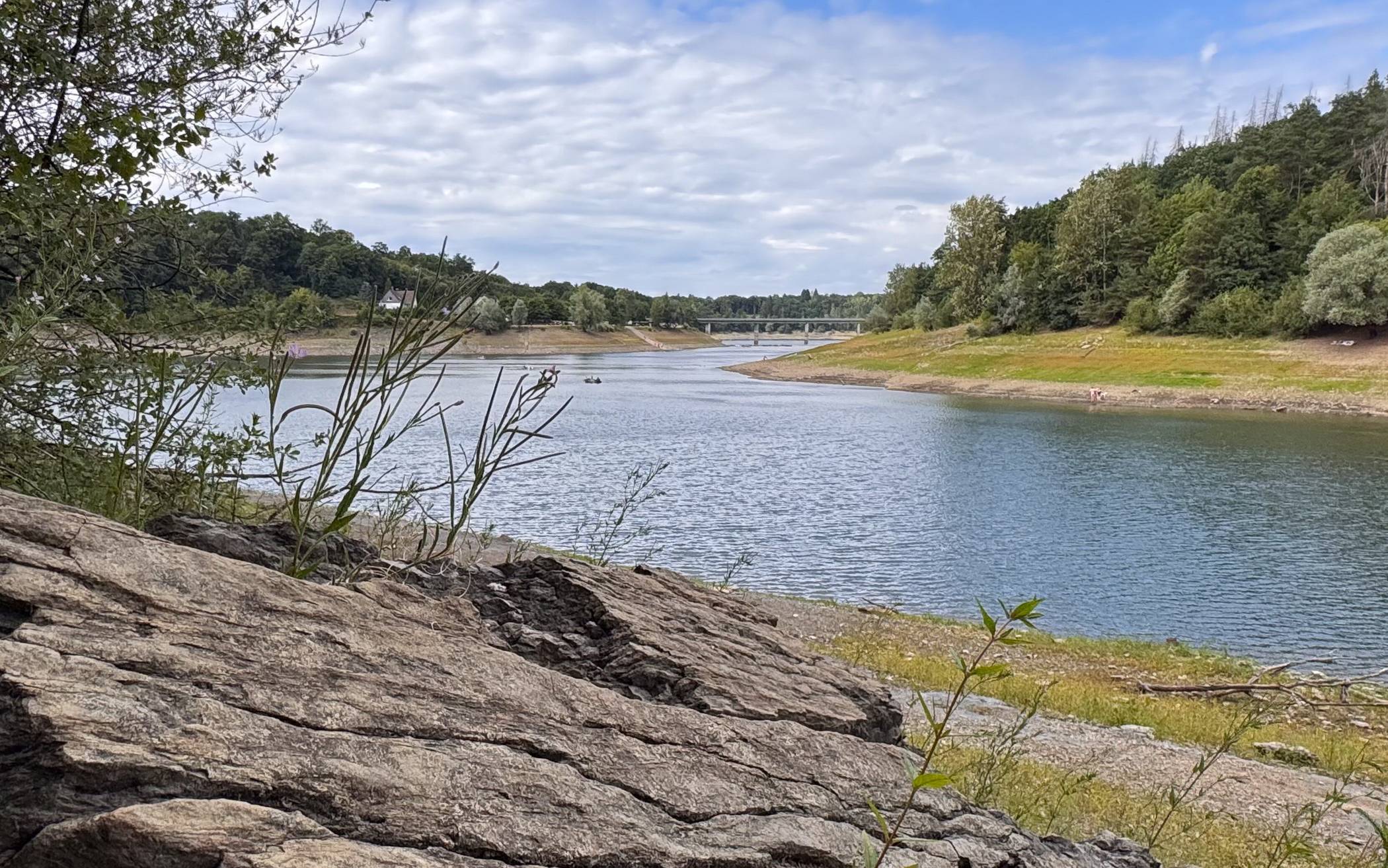 Der niedrige Füllstand der Wupper-Talesperre im