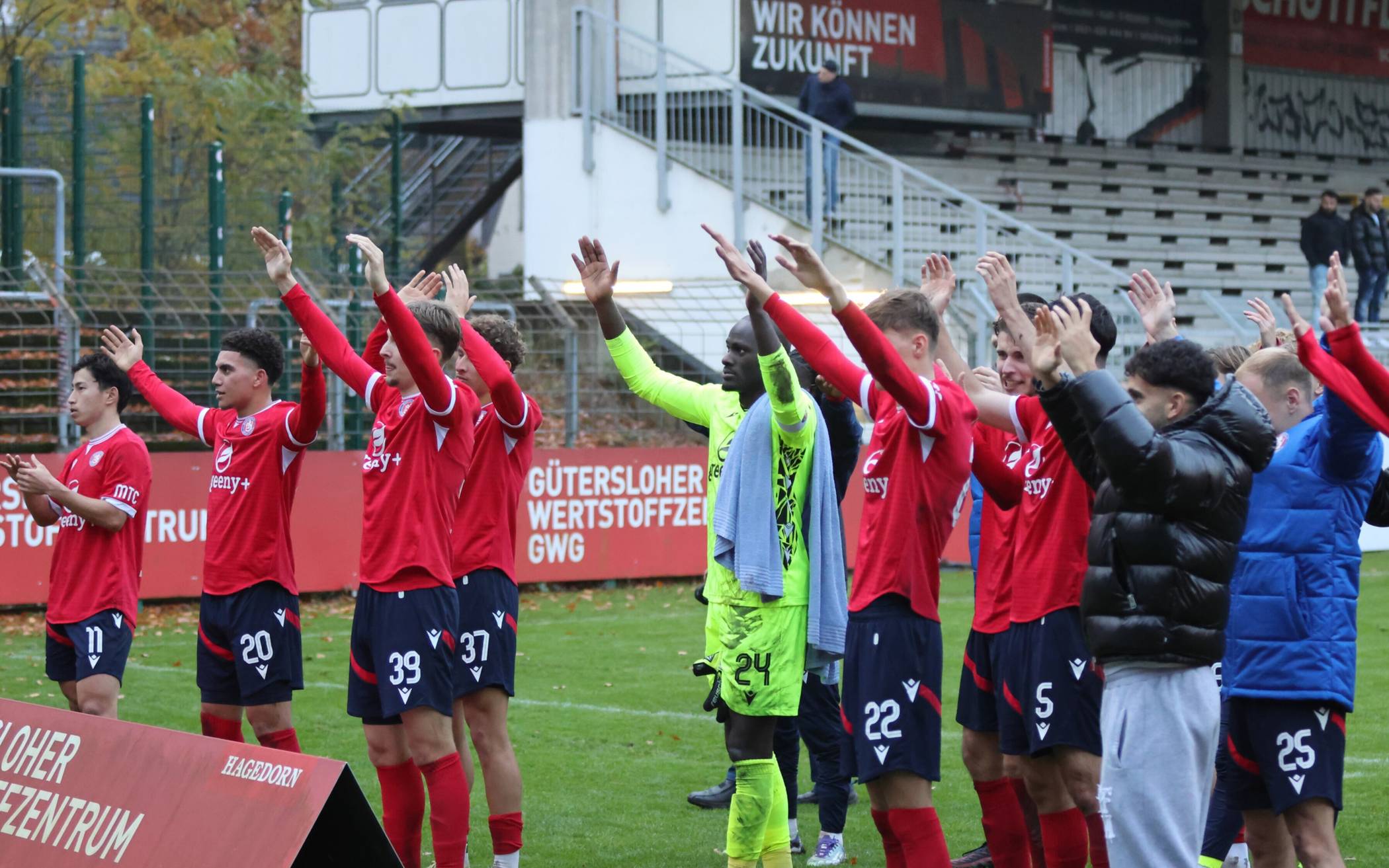 Der Dank der Mannschaft an die