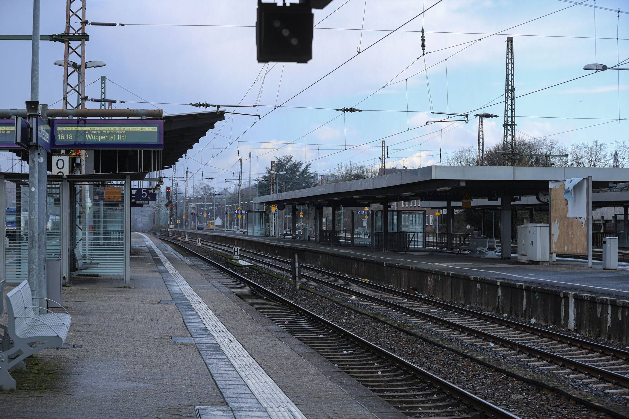 Leere Gleise in Oberbarmen (Archivbild).