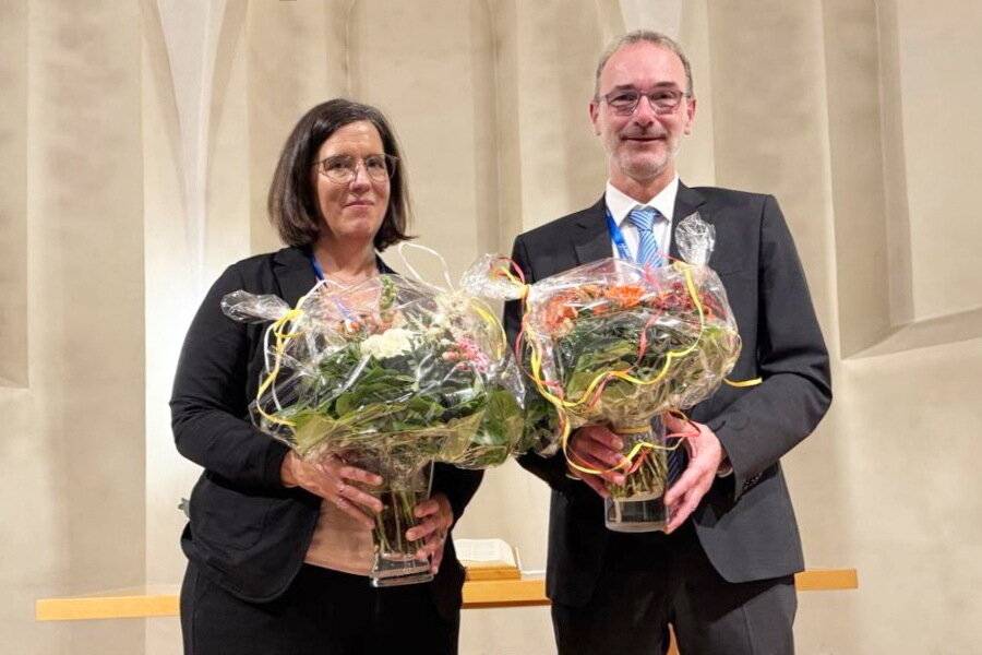 Pfarrerin Katharina Pött und Pfarrer Dr. Jochen Denker.