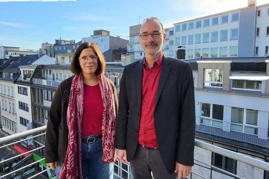 Pfarrerin Katharina Pött und Pfarrer Dr.