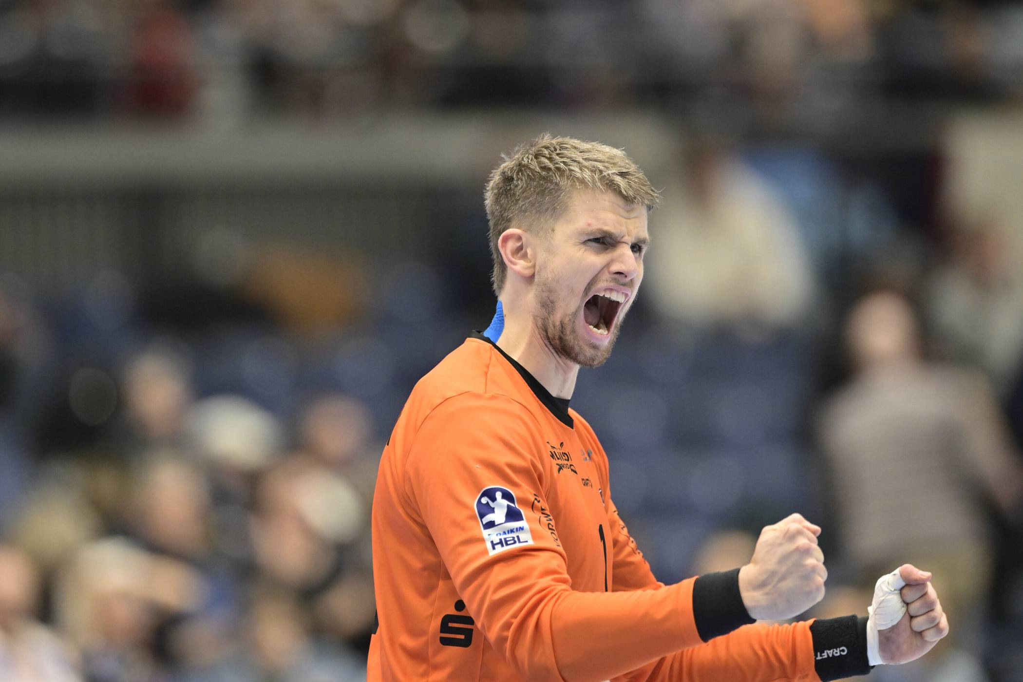  Torwart Christopher Rudeck zeigte eine starke Leistung. 