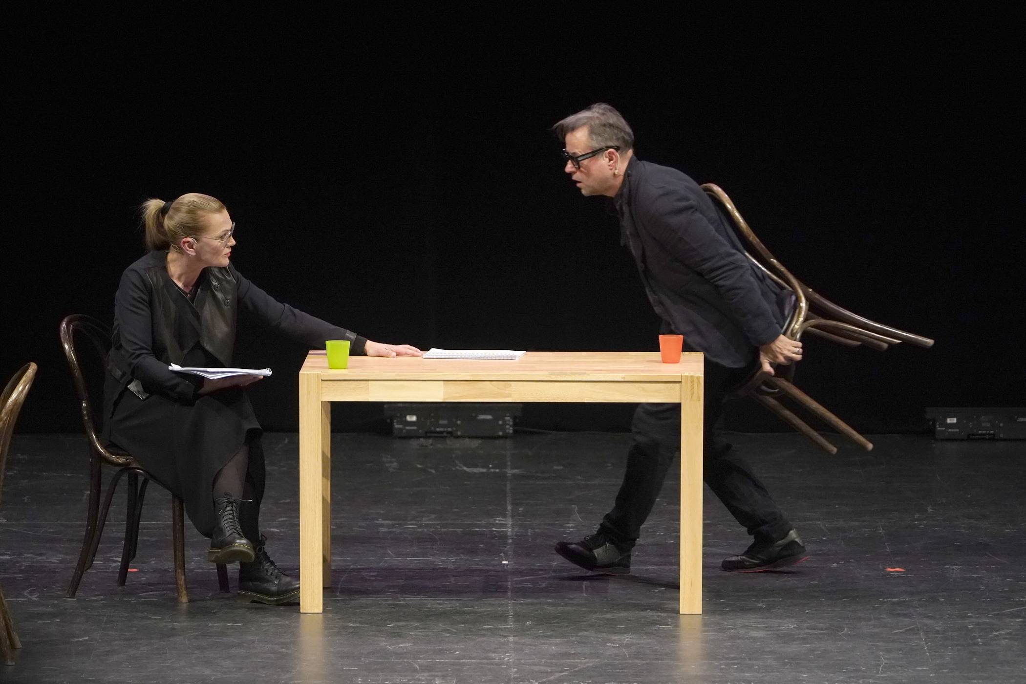  Anna Loos und Jan Josef Liefers. 