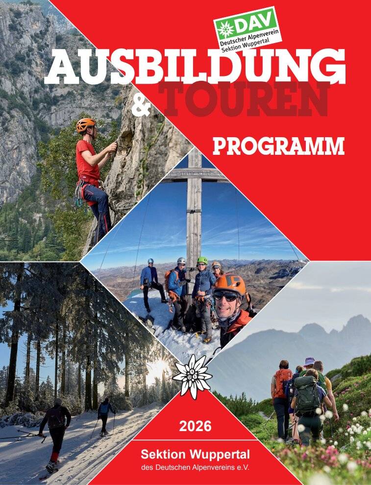  Das Programmheft gibt es unter www.dav-wuppertal.de 