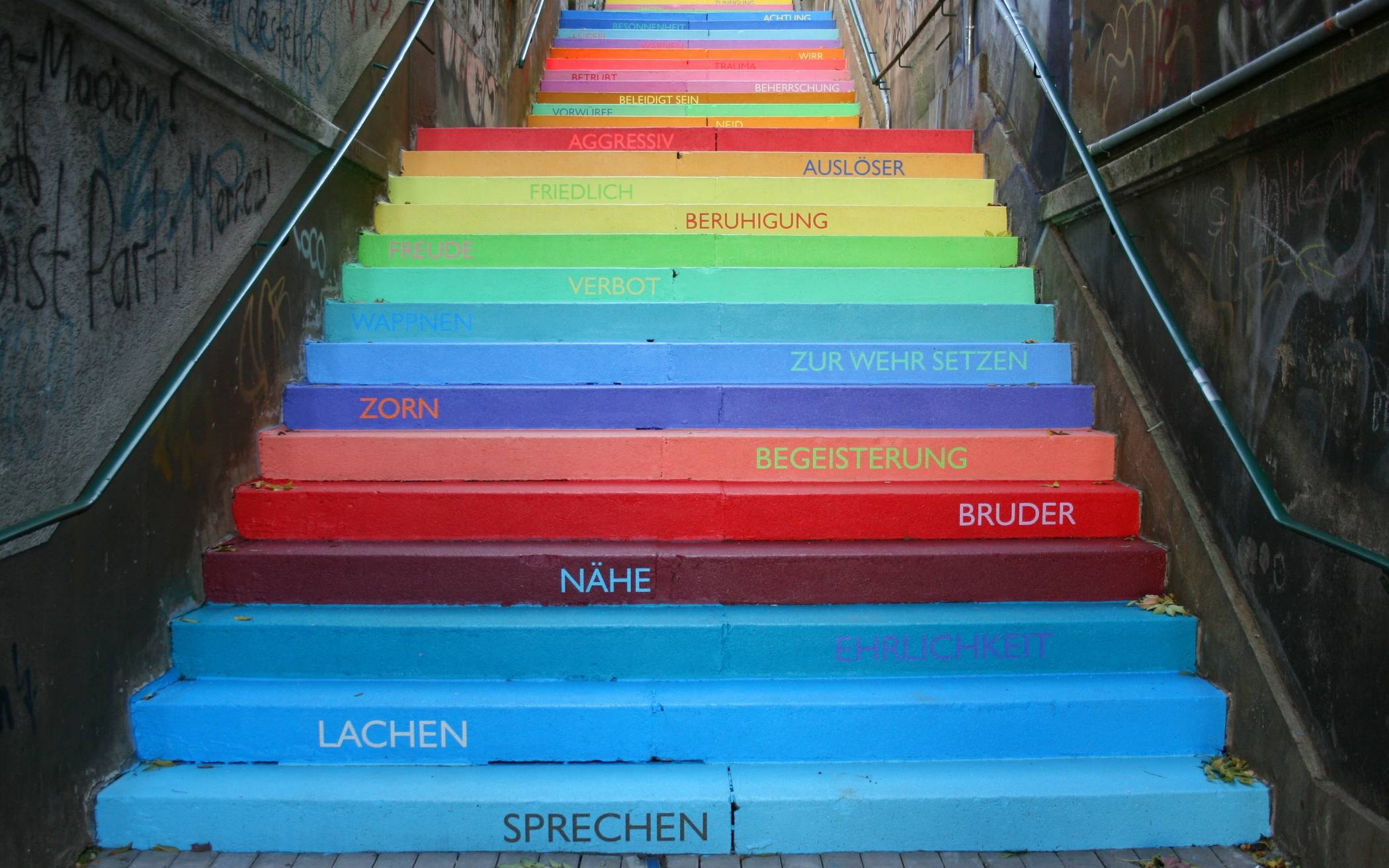 Kunstwerk auf der Holsteiner Treppe beschädigt