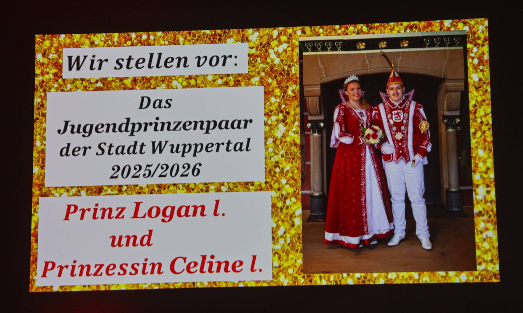 Proklamation des Jugendprinzenpaares 2025/26
