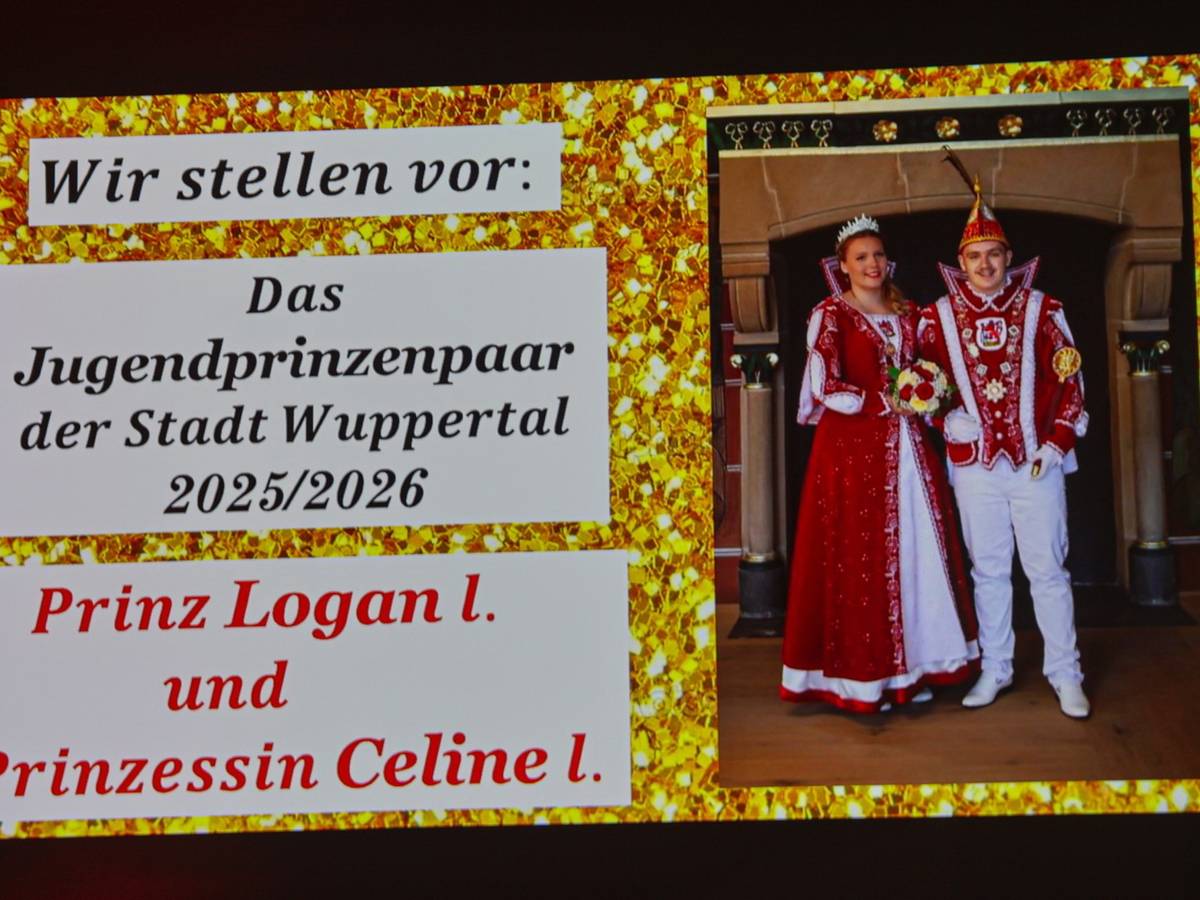 Proklamation des Jugendprinzenpaares 2025/26
