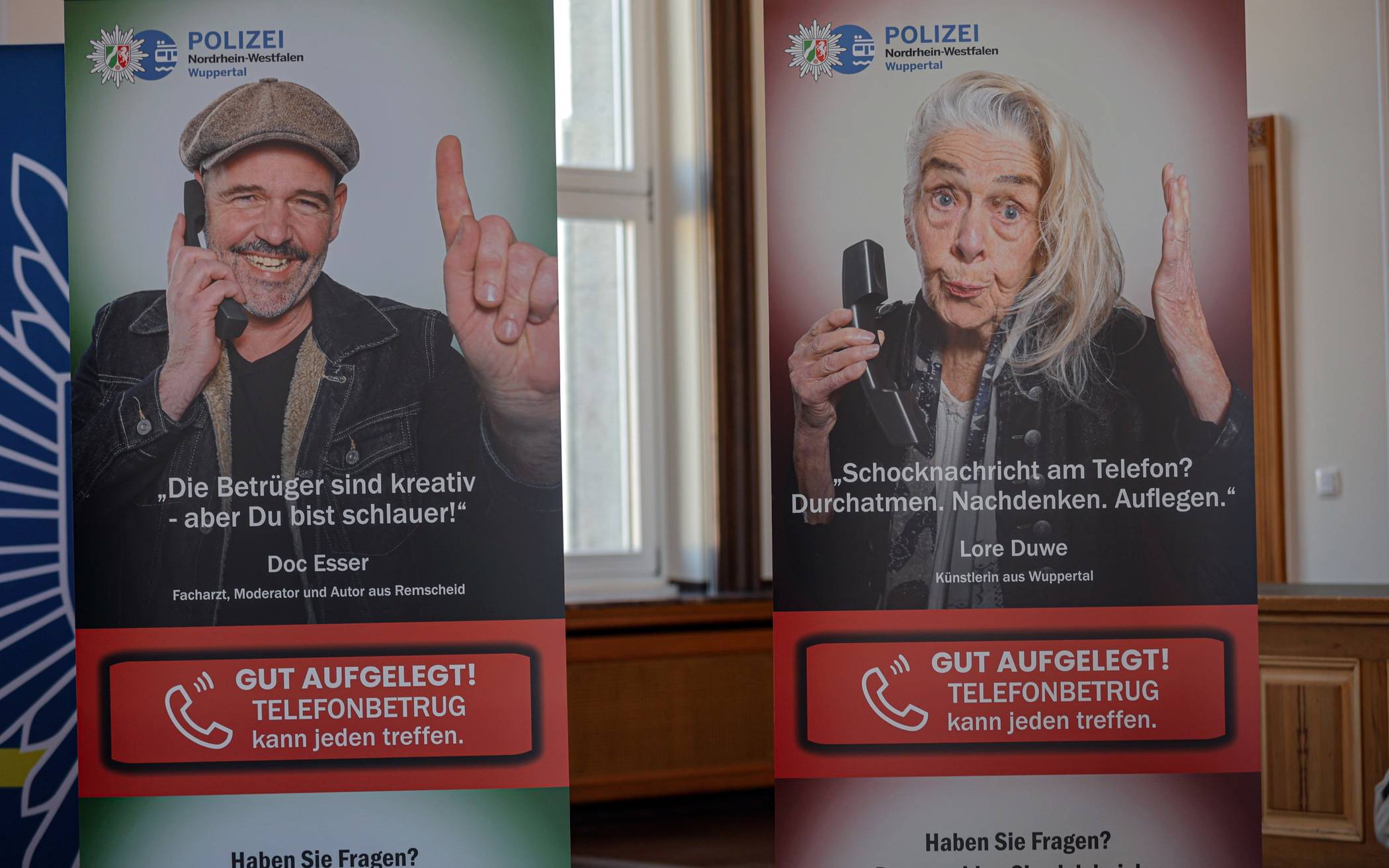 Doc Esser und Lore Duwe unterstützen