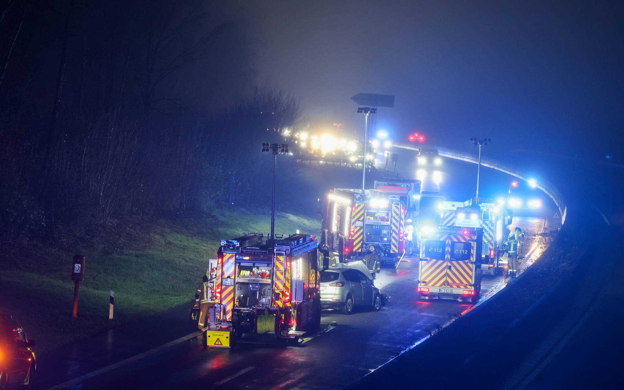 A535: Schwerer Unfall durch einen Geisterfahrer