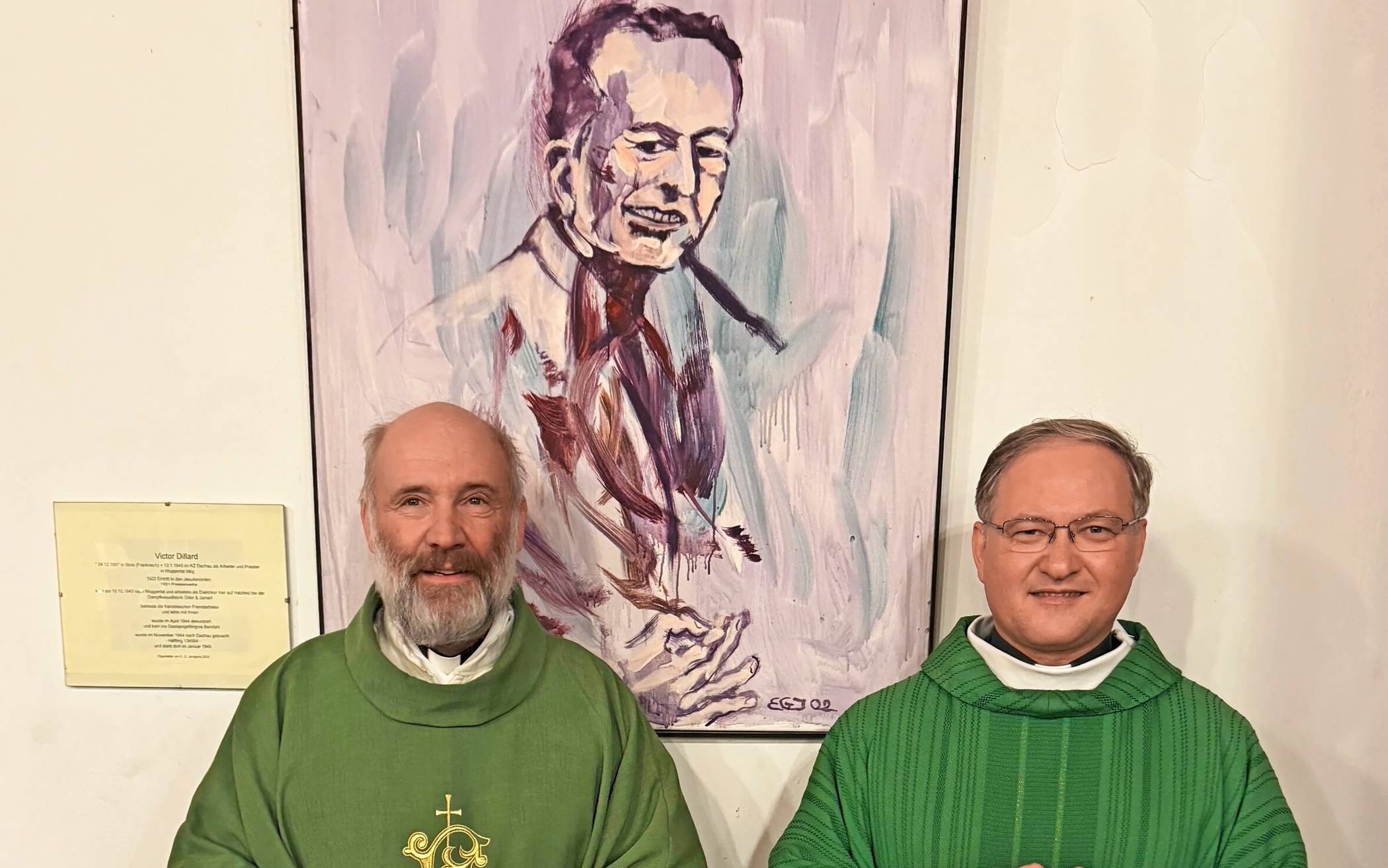 Pater Jerome Guingang (rechts) besuchte Pfarrer