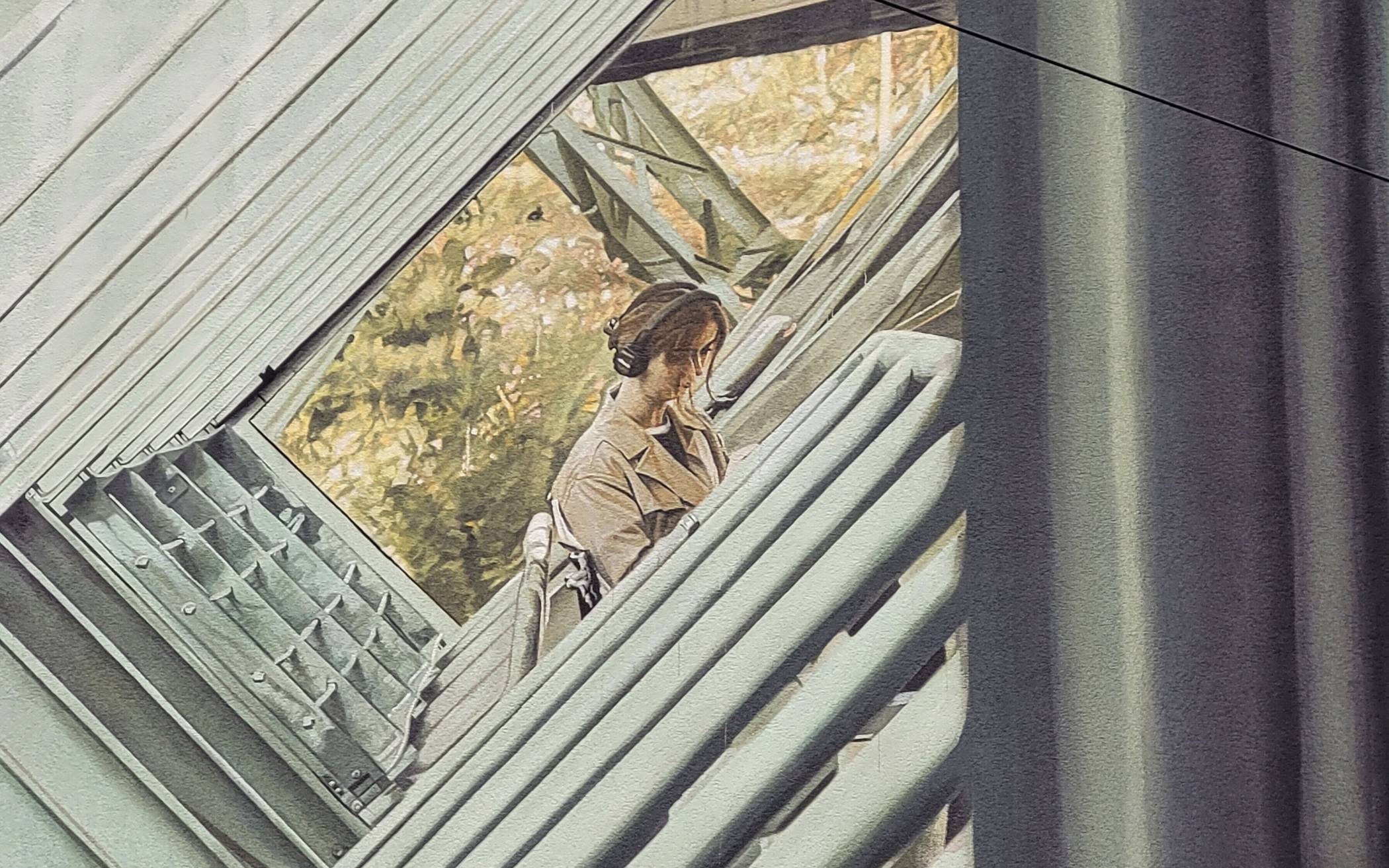 Für dieses Detail des Murals von Guido van Helten an der Wesendonkstraße 15 lohnt es...