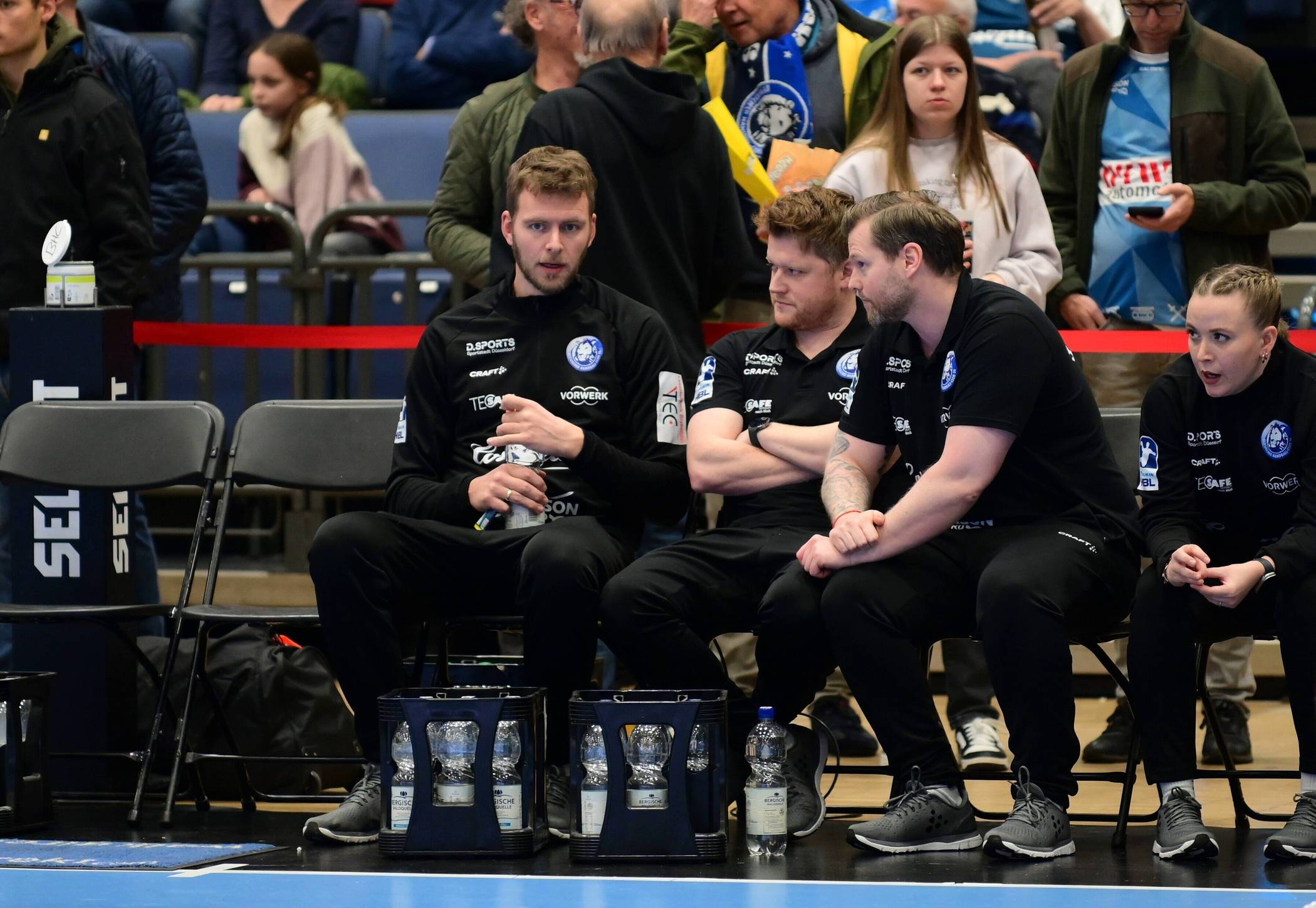  Von li.: Sportchef Fabian Gutbrodsowie die Trainer Markus Pütz und Arnor Gunnarsson. 