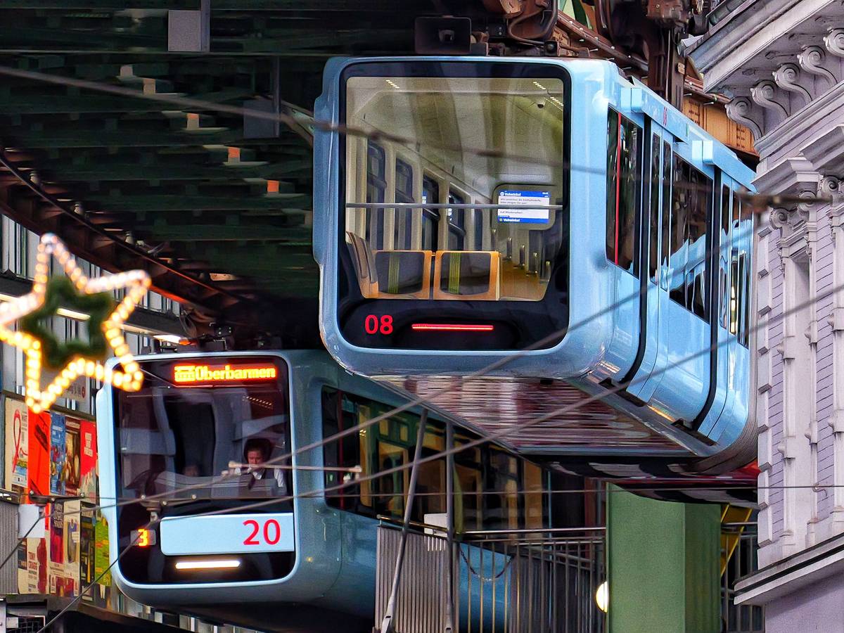 Künftig Zahlen zur Verfügbarkeit der Schwebebahn