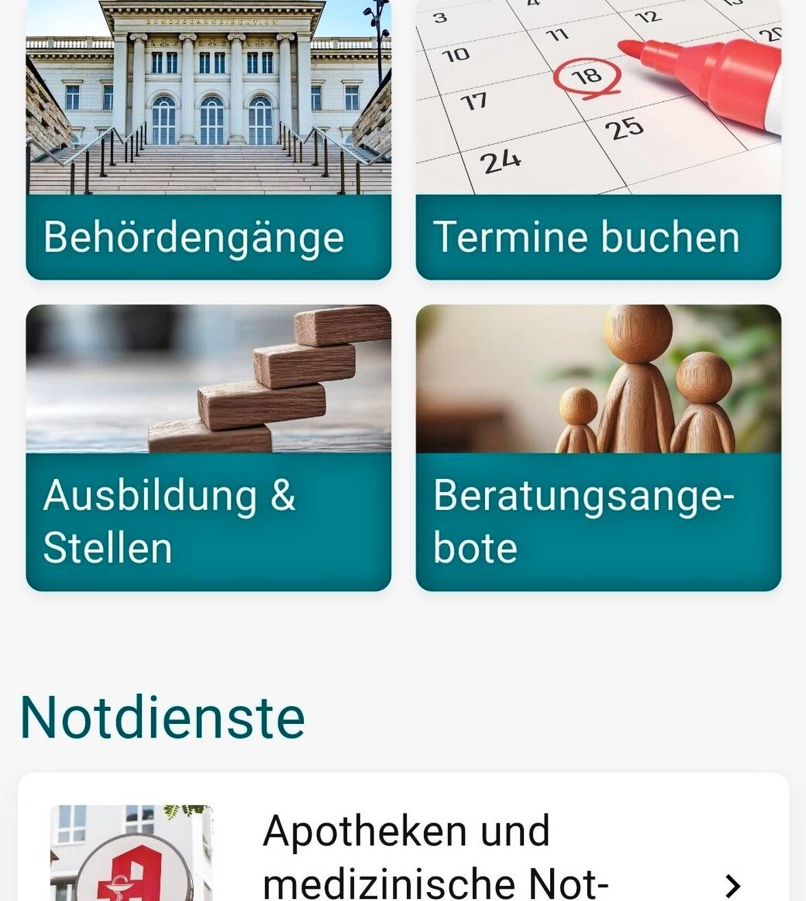  So stellt sich die Wuppertal-App auf dem Smartphone dar. 